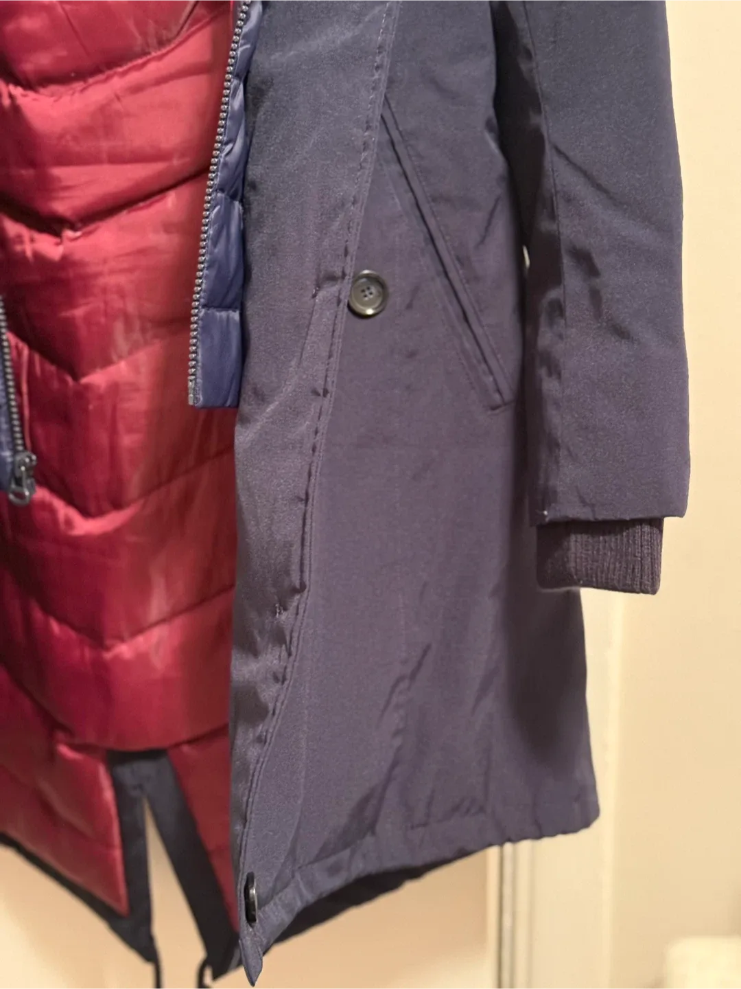 Tommy Hilfiger XXS Navy Blue Winter Coat image indicator(3)