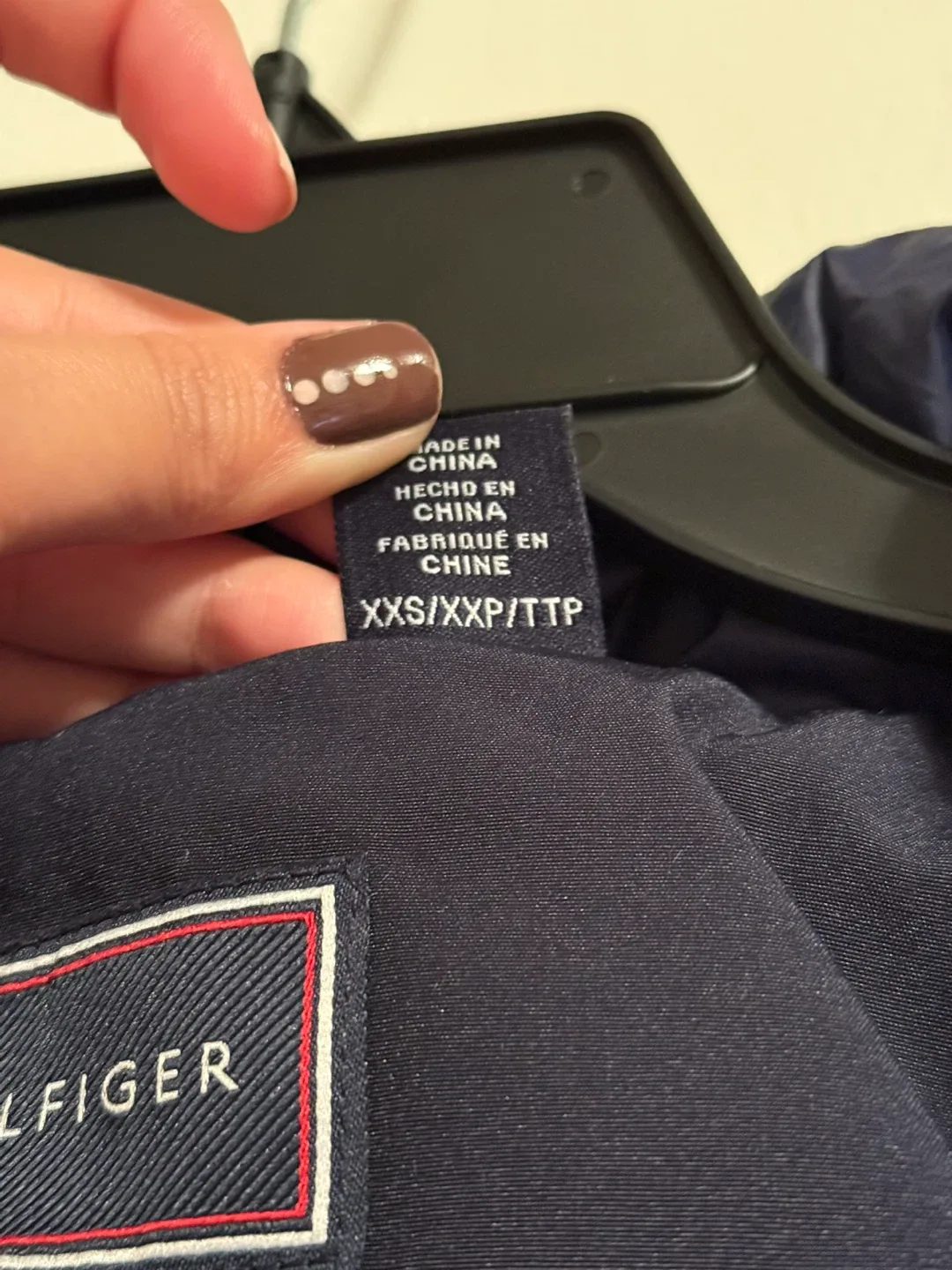 Tommy Hilfiger XXS Navy Blue Winter Coat image indicator(4)