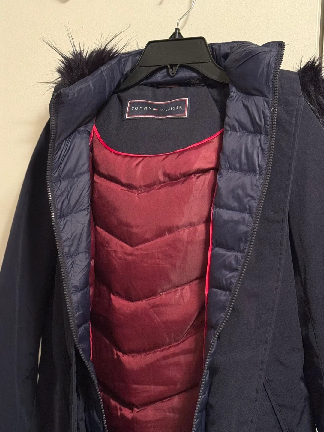 Tommy Hilfiger XXS Navy Blue Winter Coat image indicator(2)