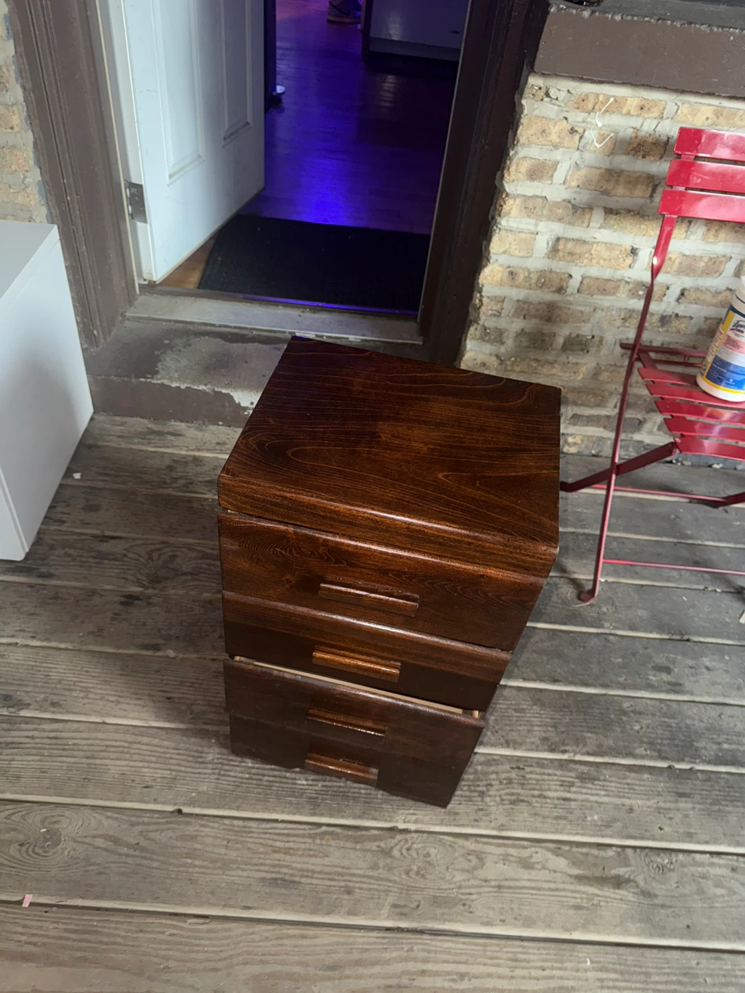 Wooden 4-Drawer filing cabinet - photo 2