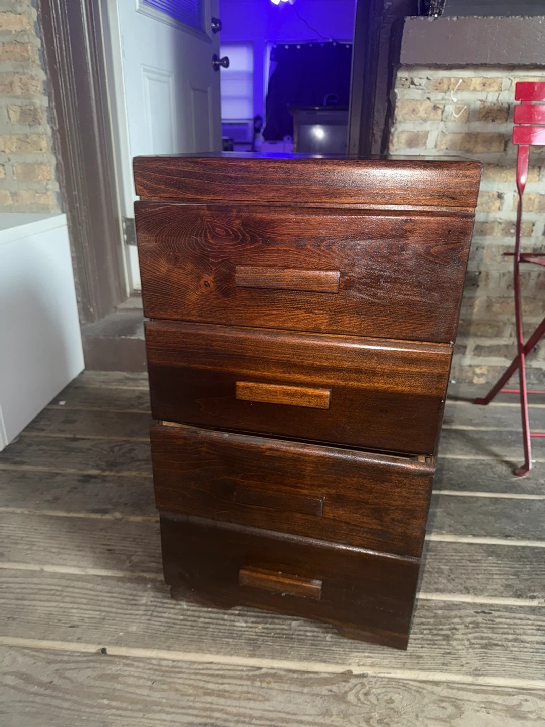 Wooden 4-Drawer filing cabinet