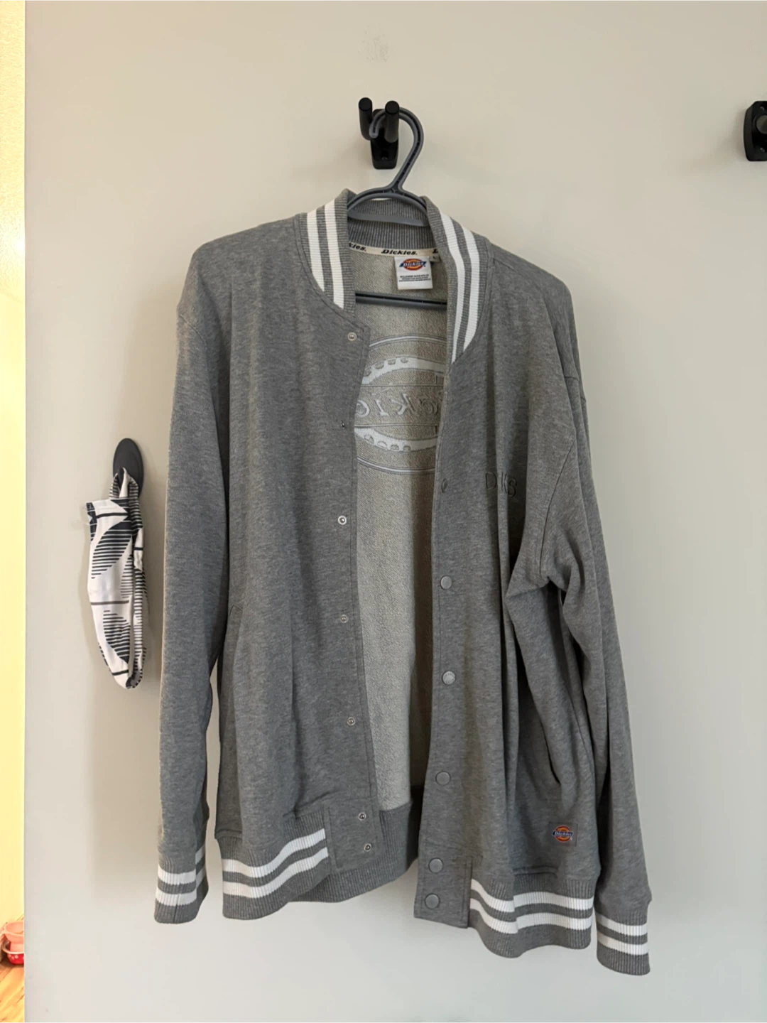 Dickies Grey Varsity Jacket - Size L