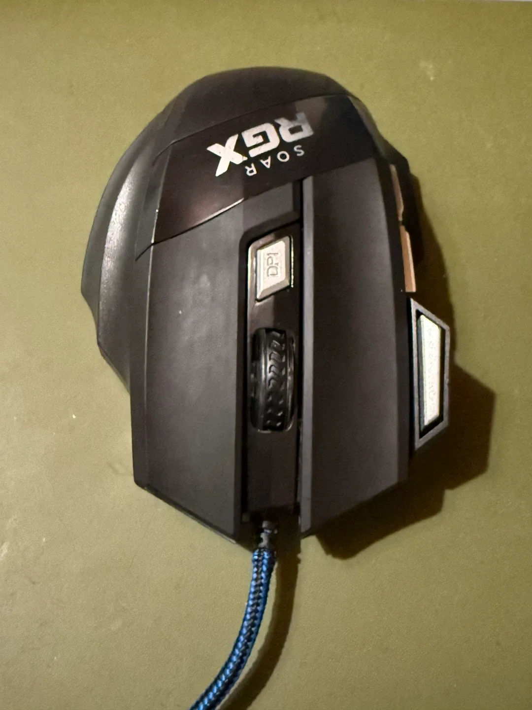 Black RGB Mouse with built-in auto-clicker image indicator(3)