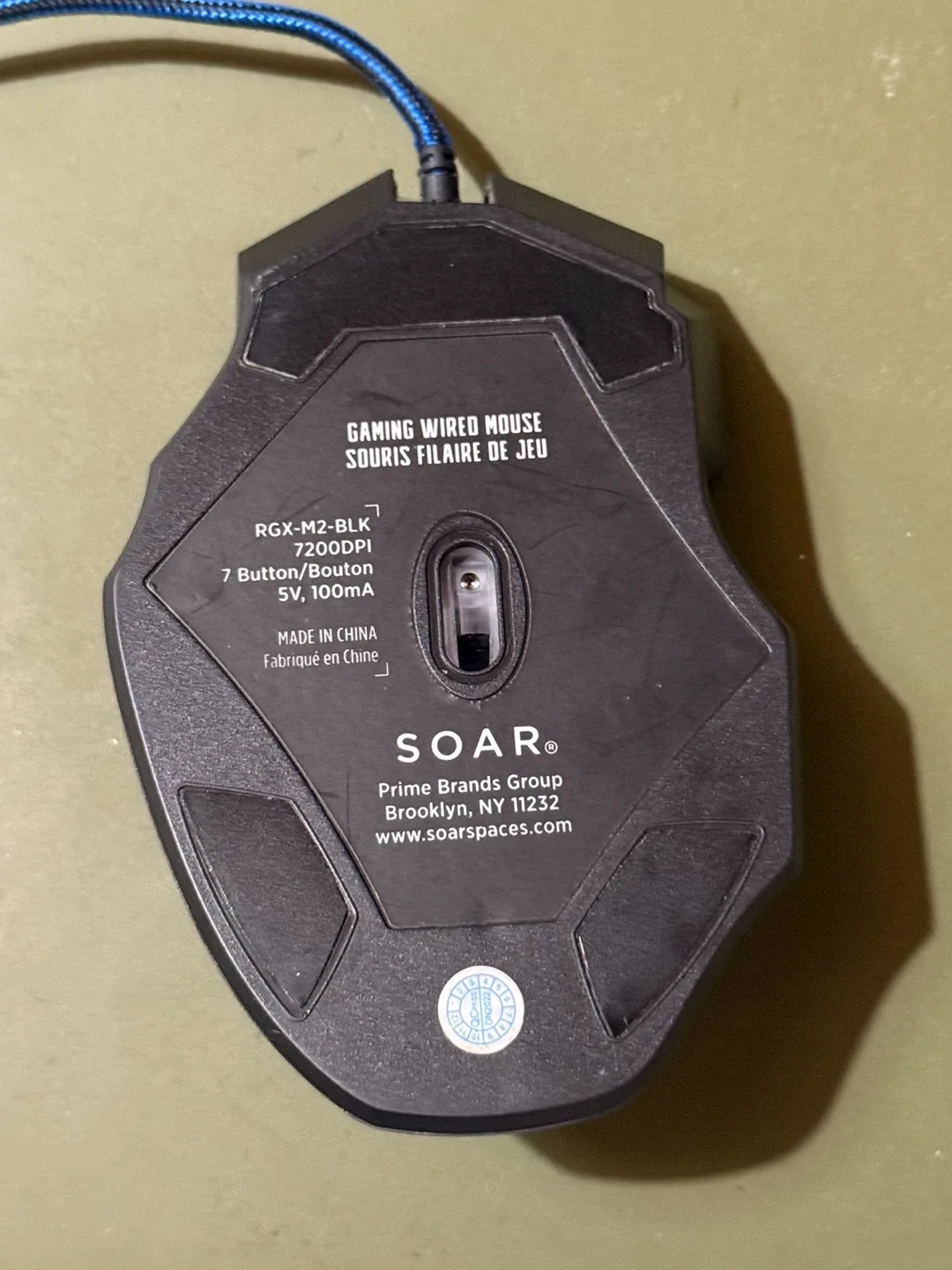 Black RGB Mouse with built-in auto-clicker image indicator(4)