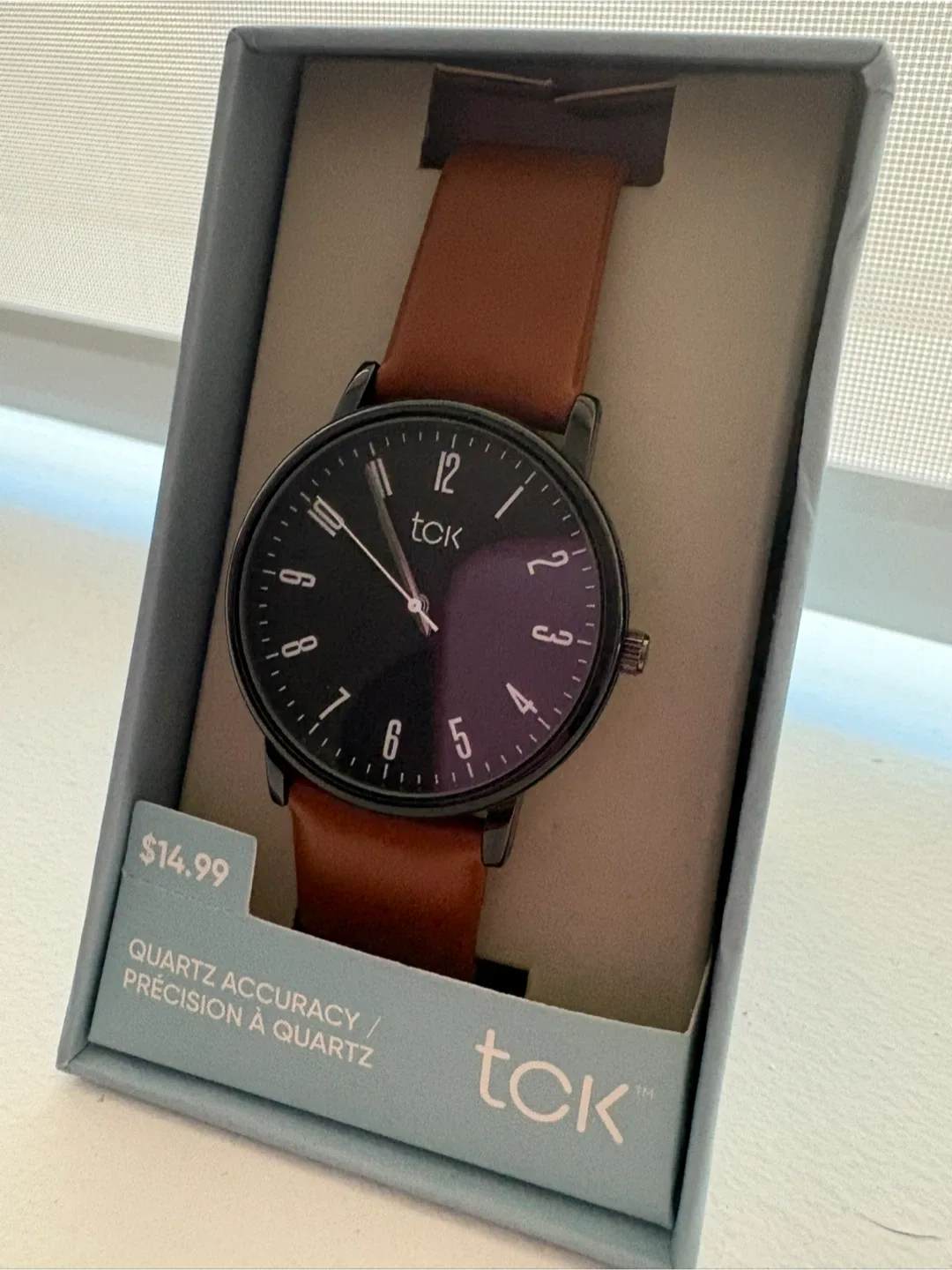 TCK Quartz Accuracy Watch - Brown Band thumbnail