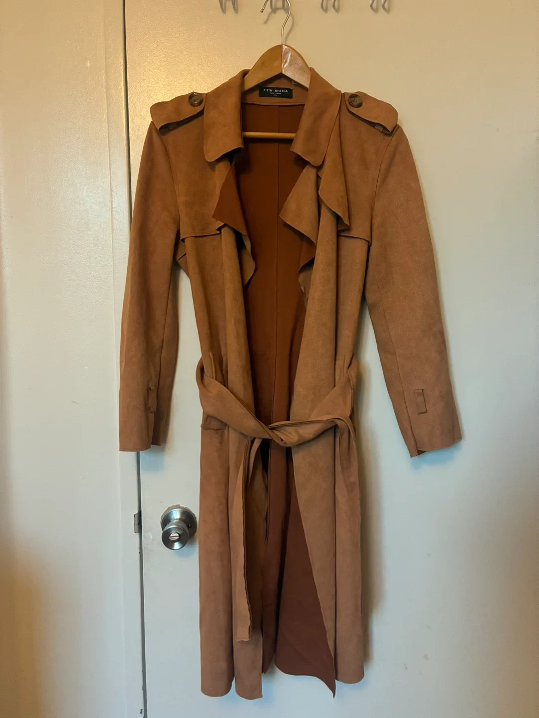 Few Moda Suede Trench Coat thumbnail