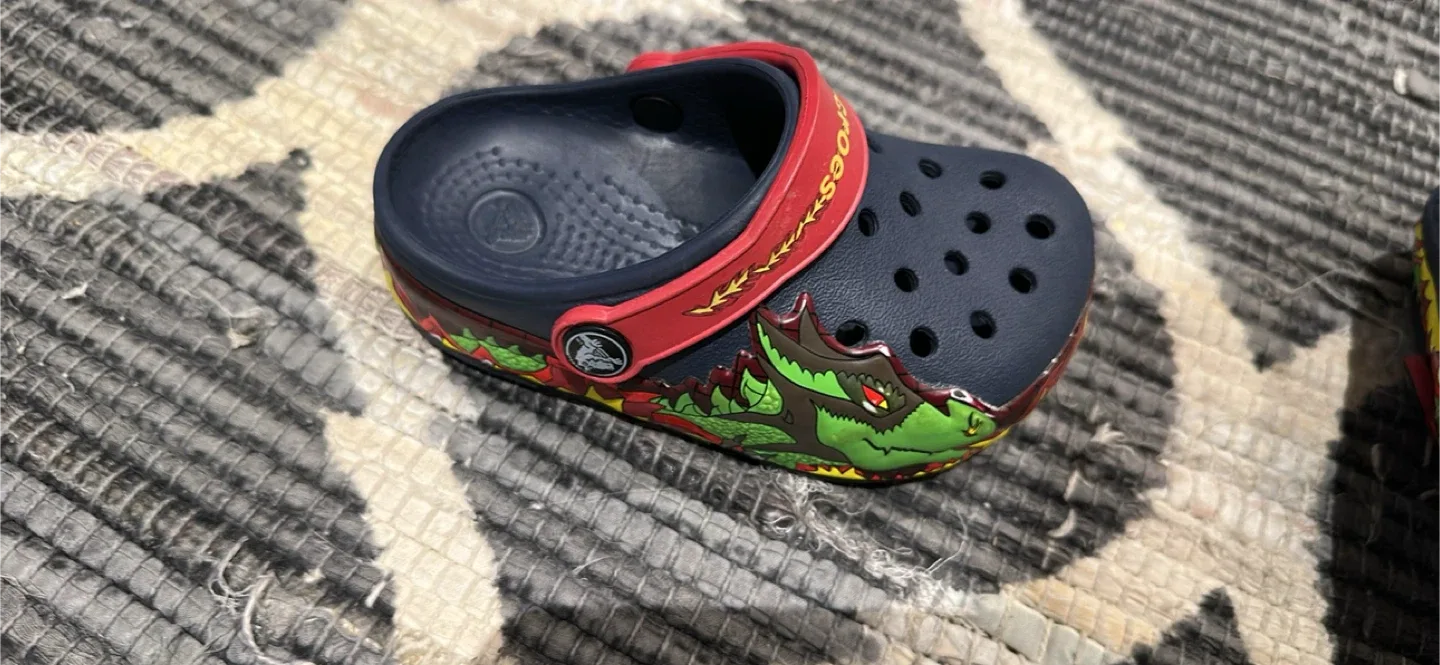 Crocs Kids' Fun Lab Dragon Clog - Size 7T thumbnail