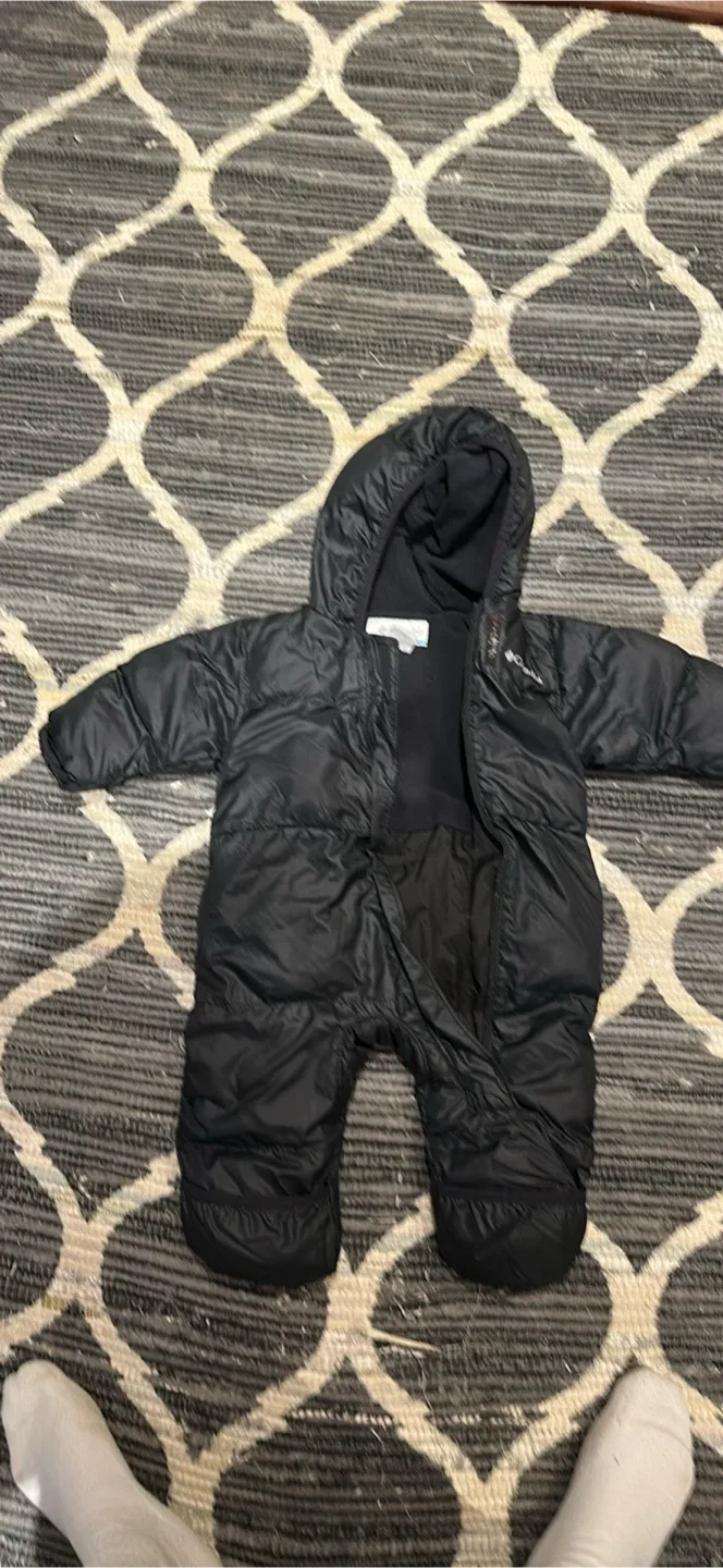 Columbia Black Snowsuit - Size 6-12 Months thumbnail