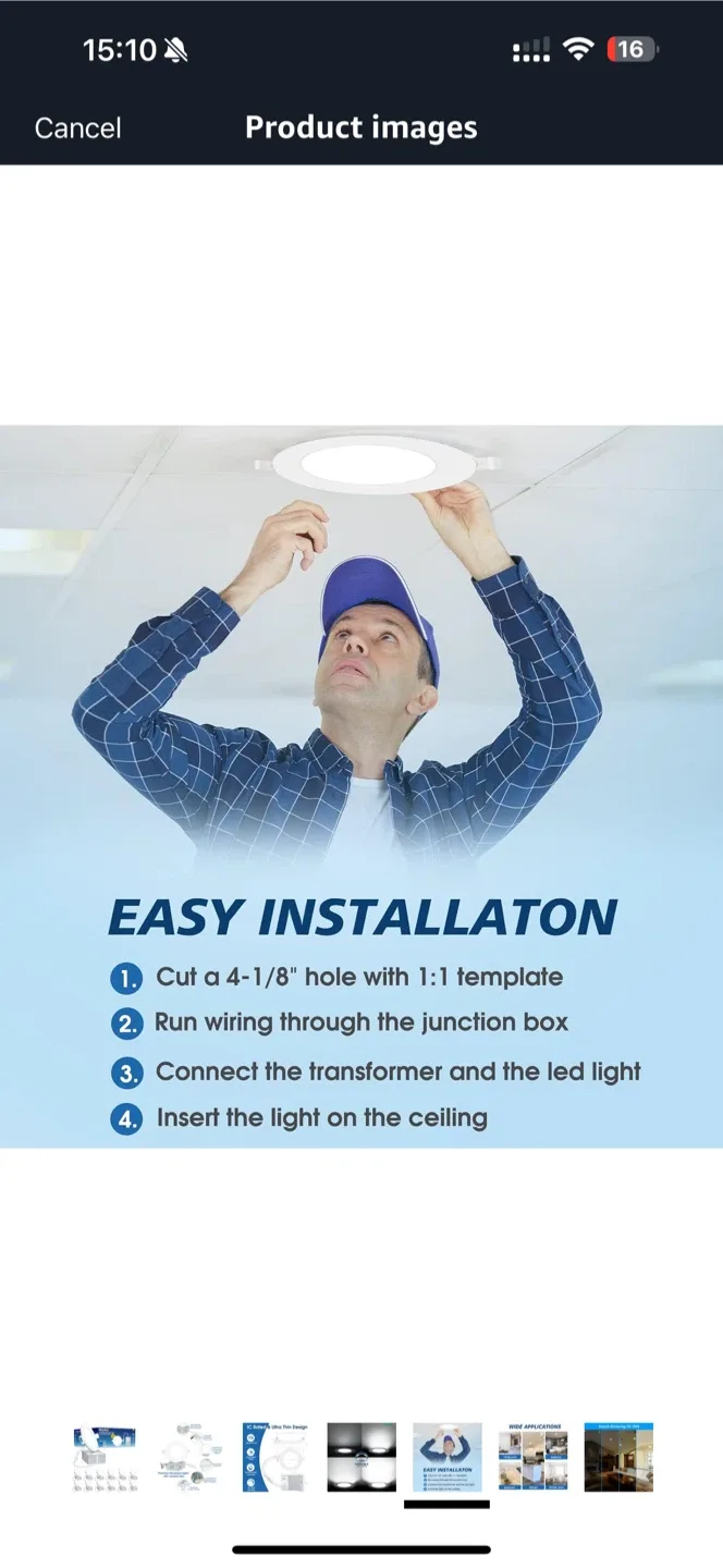 INCARLED 4" LED Recessed Light with Junction Box - 24 Pack image indicator(5)
