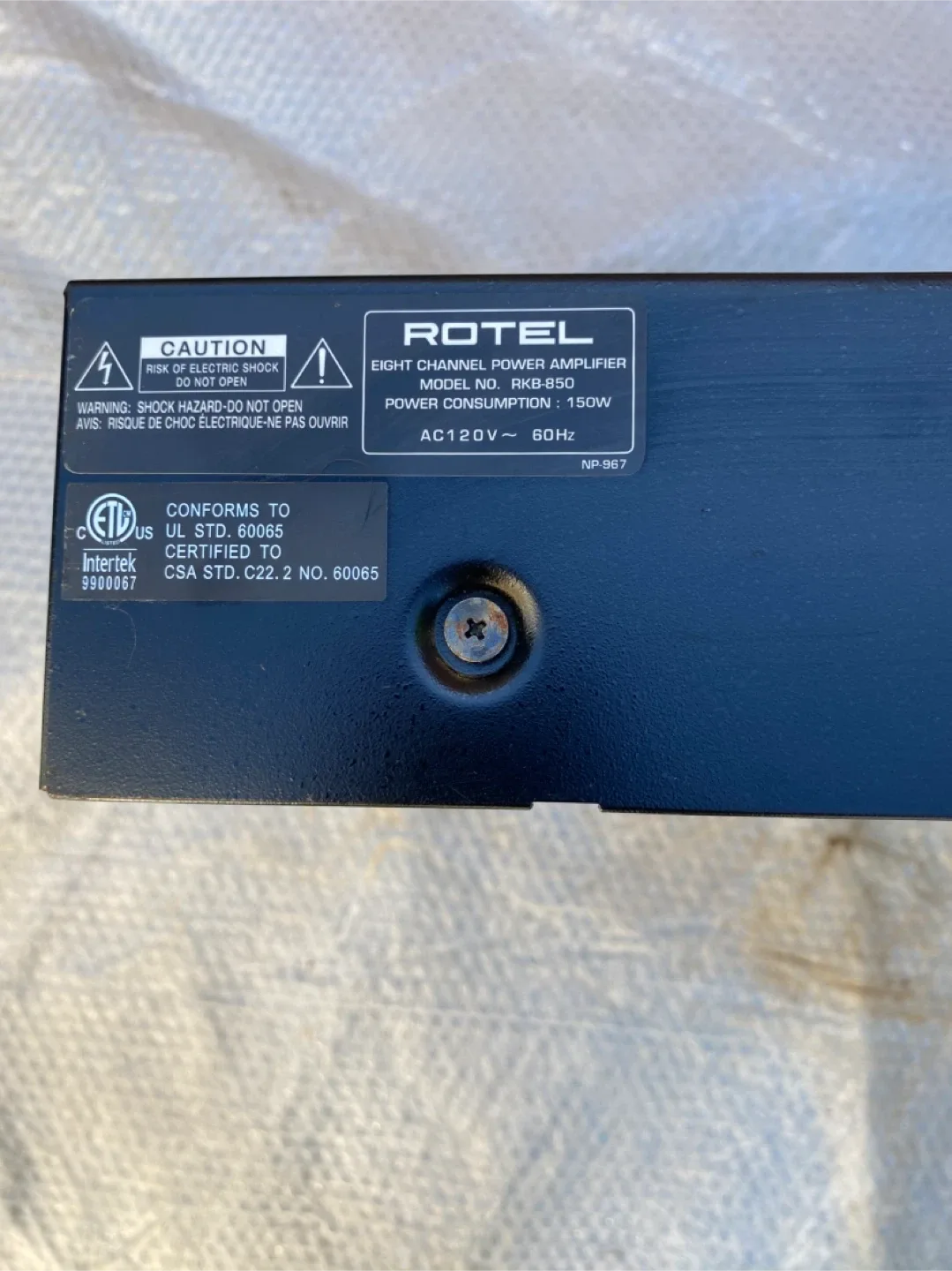 Rotel RKB-850 Eight Channel Power Amplifier image indicator(2)