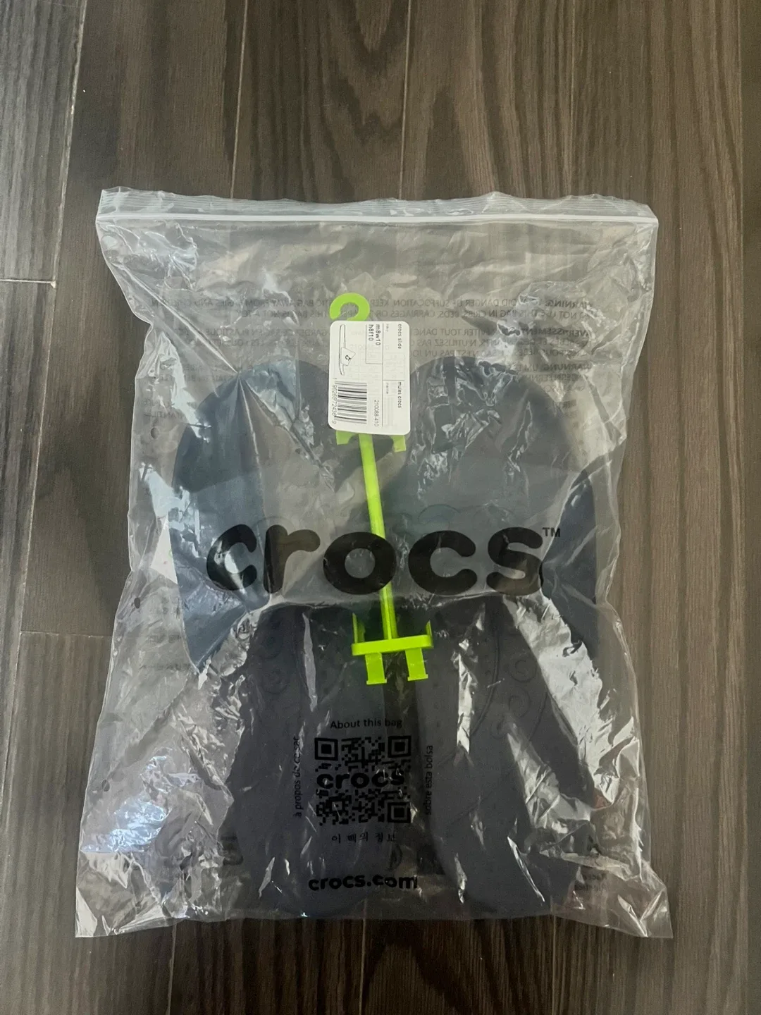 New Crocs M8/W10 Navy Blue Slides image indicator(4)