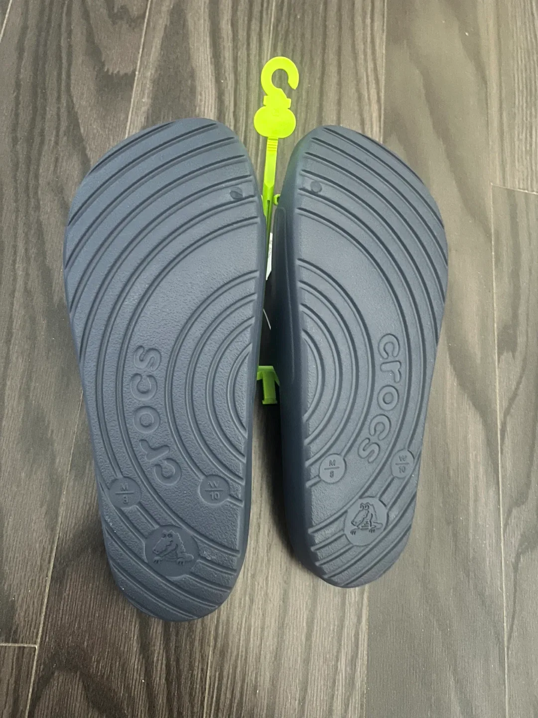 New Crocs M8/W10 Navy Blue Slides image indicator(2)