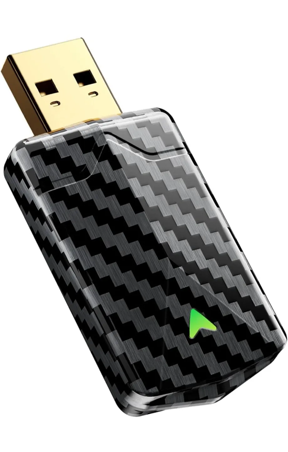 Wireless CarPlay Adapter - Sleek Carbon Fiber Design thumbnail