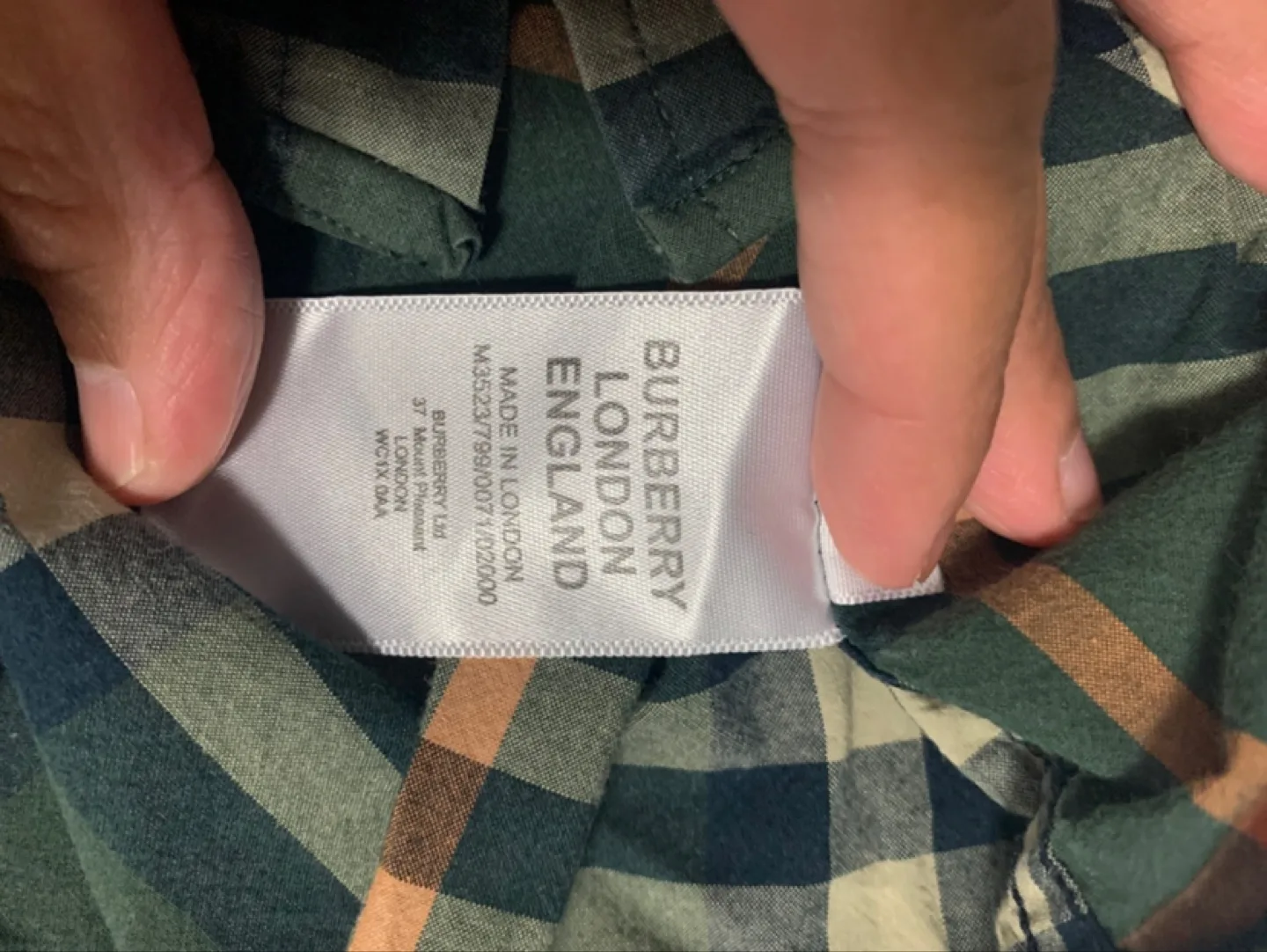 Burberry London England Plaid Button-Down Shirt - M image indicator(4)