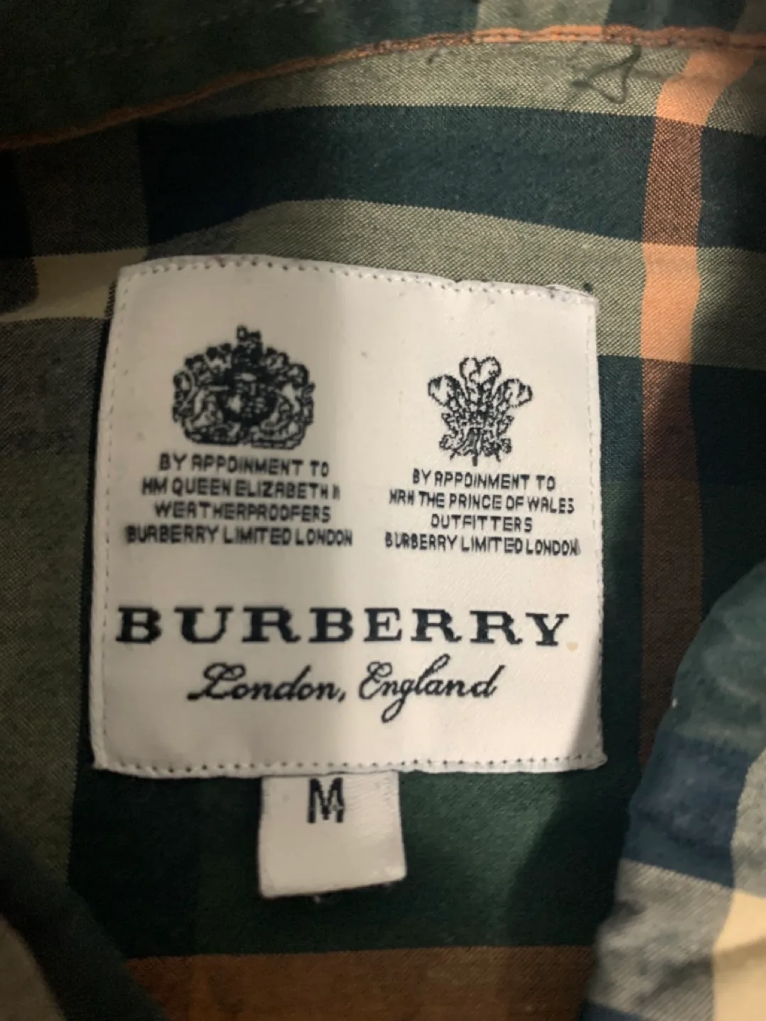 Burberry London England Plaid Button-Down Shirt - M image indicator(2)