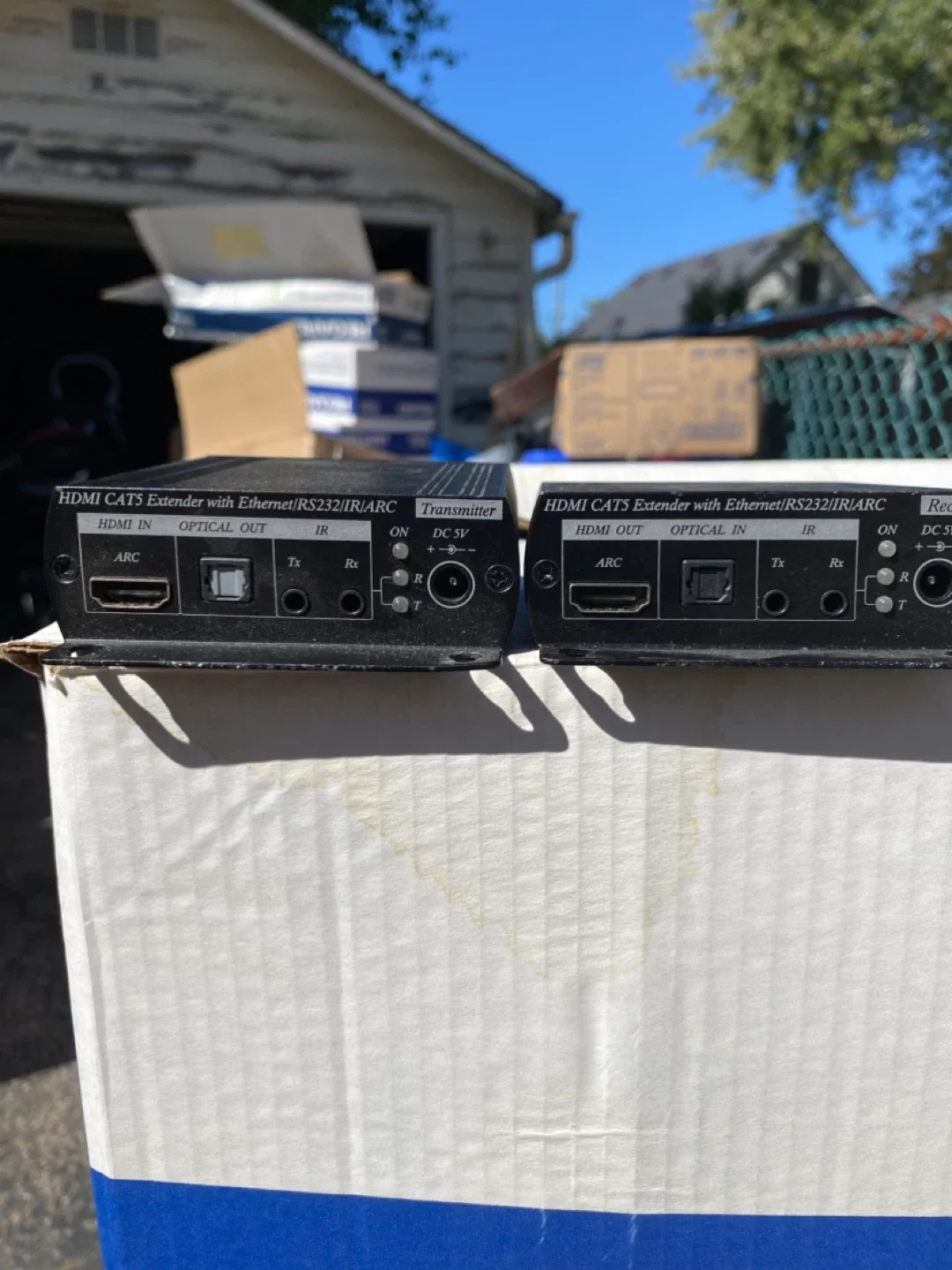 HDMI CAT5 Extender with Ethernet/RS232/IR/ARC image indicator(2)