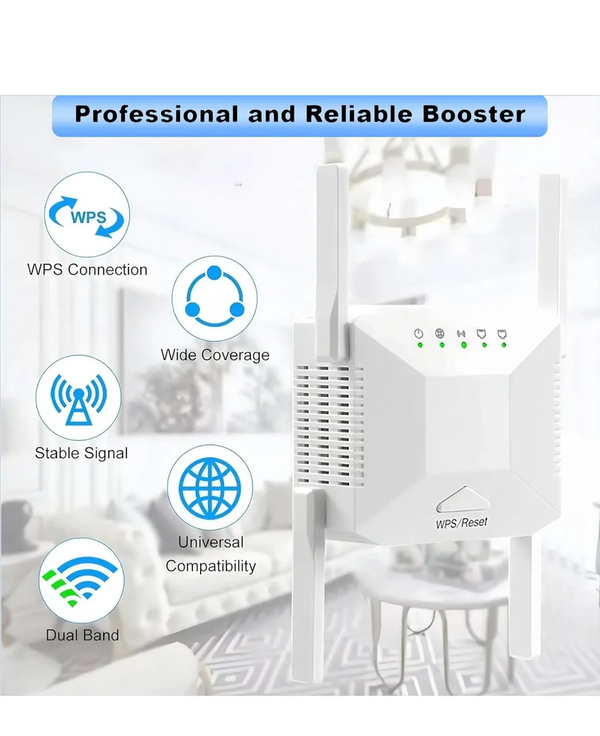 WiFi Range Extender - White image indicator(5)