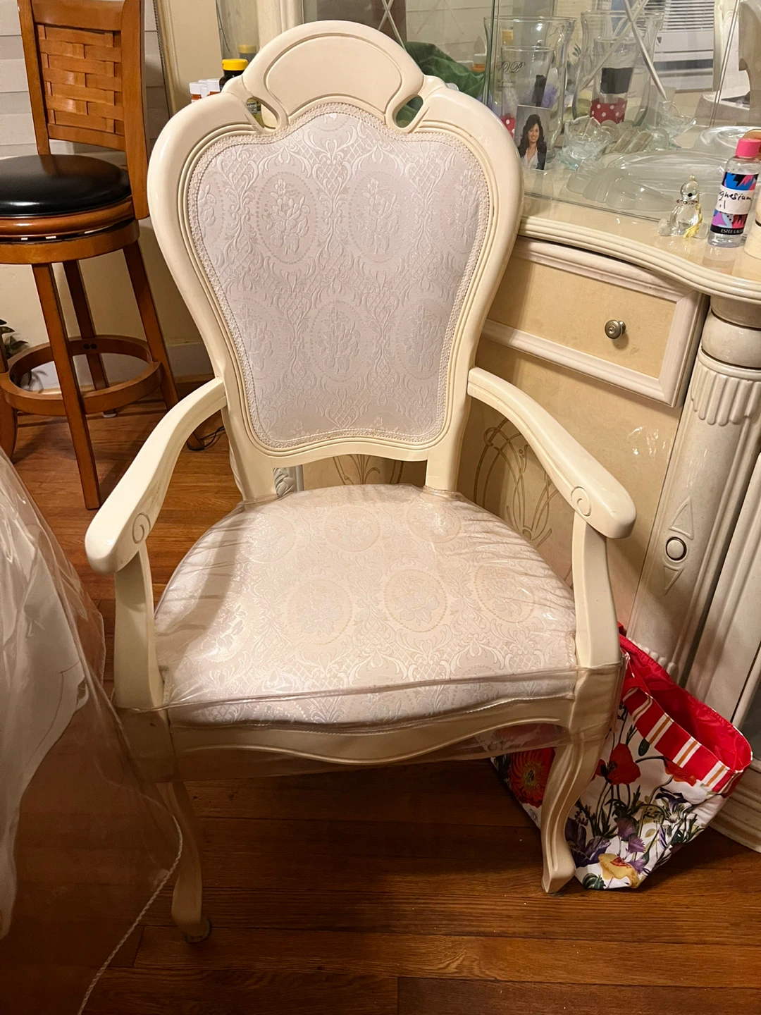 Dining Table with 6 Chairs - Beige - photo 4