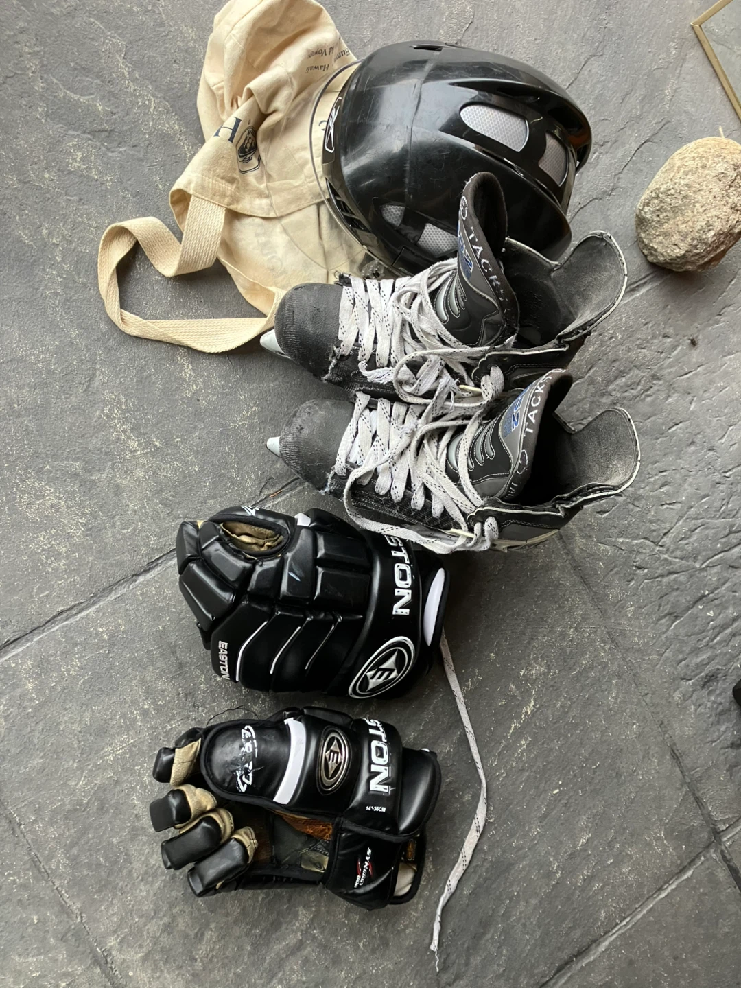 Hockey Gear Bundle - Tacks Skates, Easton Gloves - photo 3
