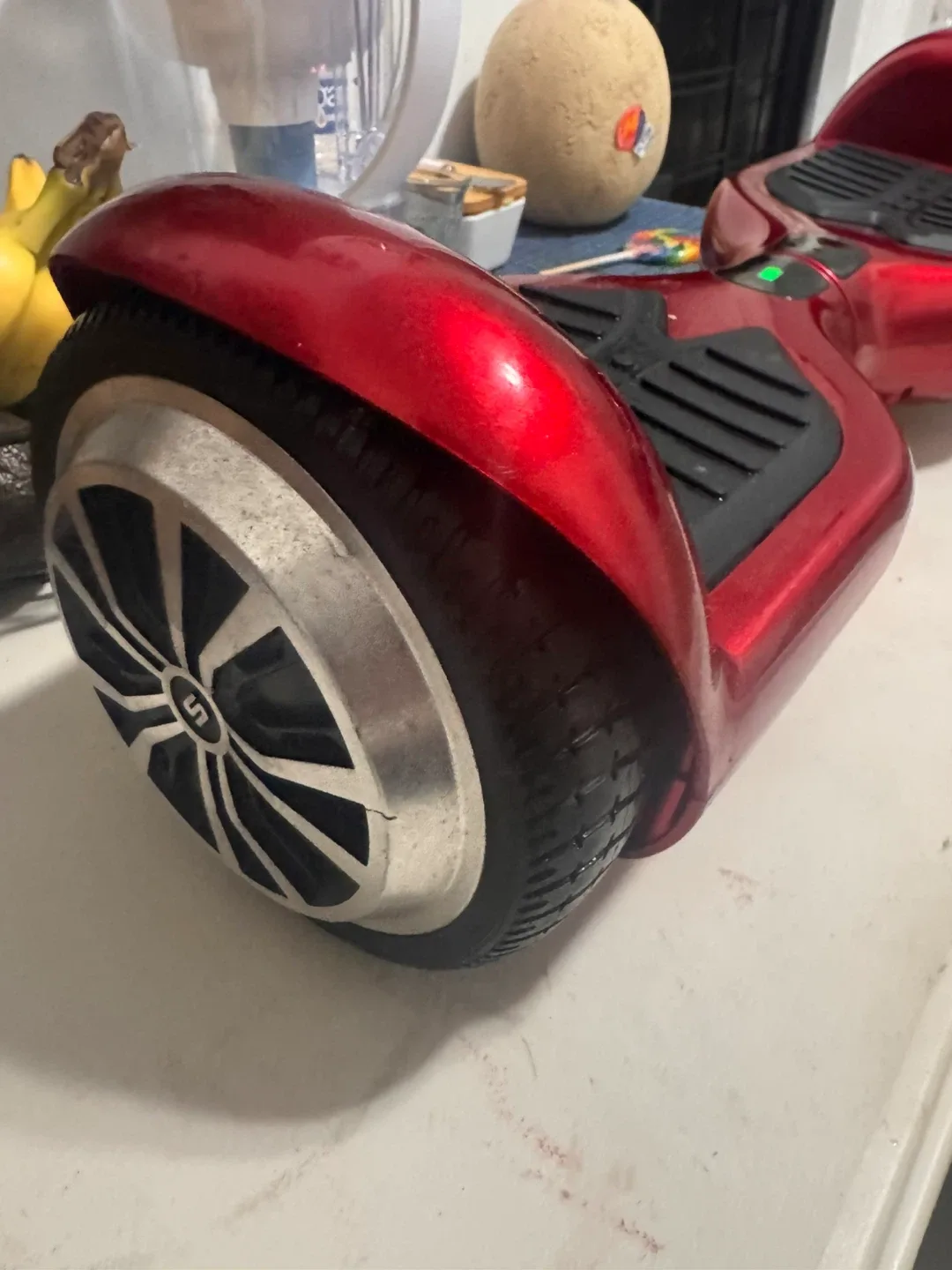 Red Hoverboard with Charger image indicator(5)
