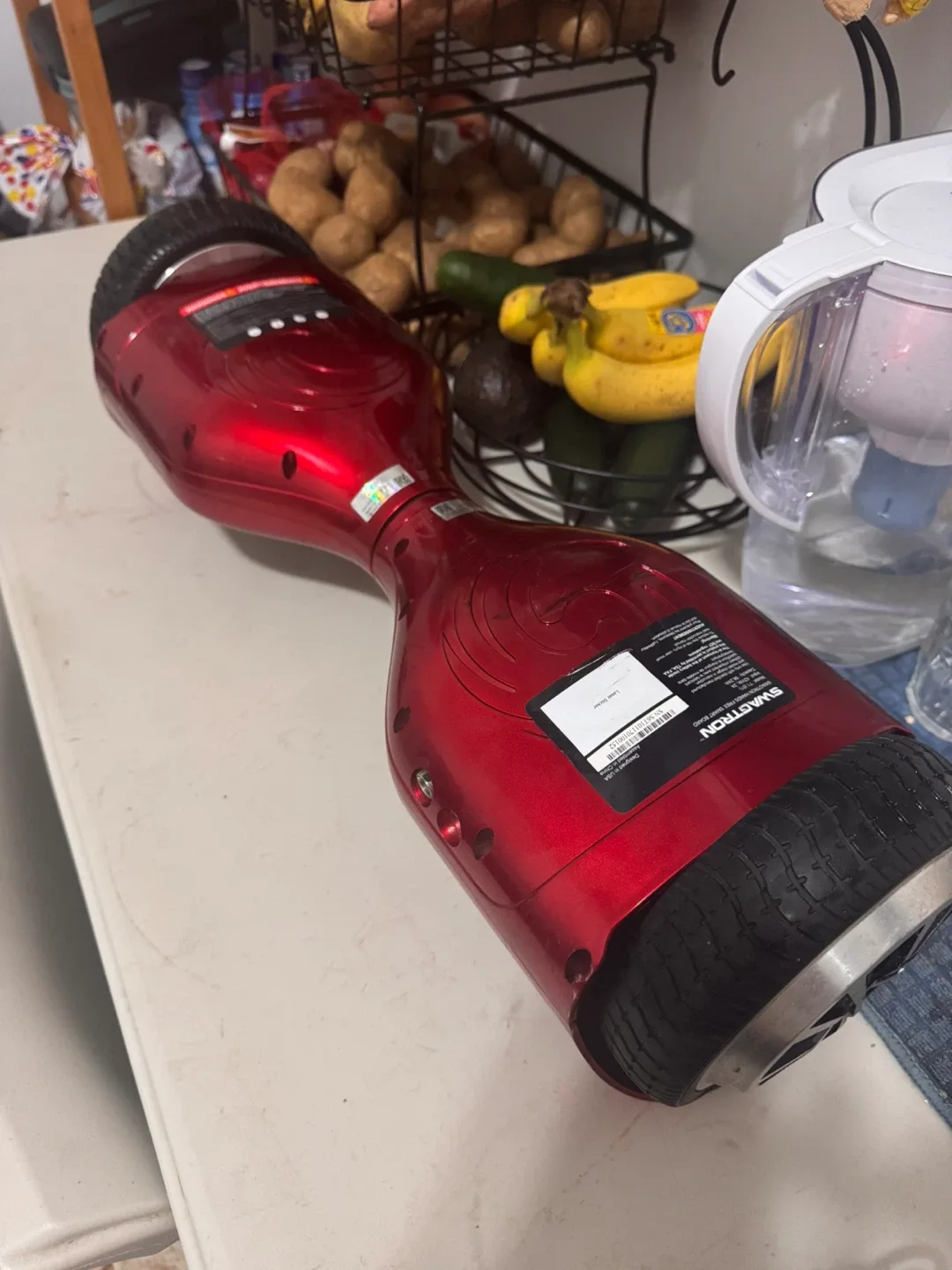 Red Hoverboard with Charger image indicator(6)