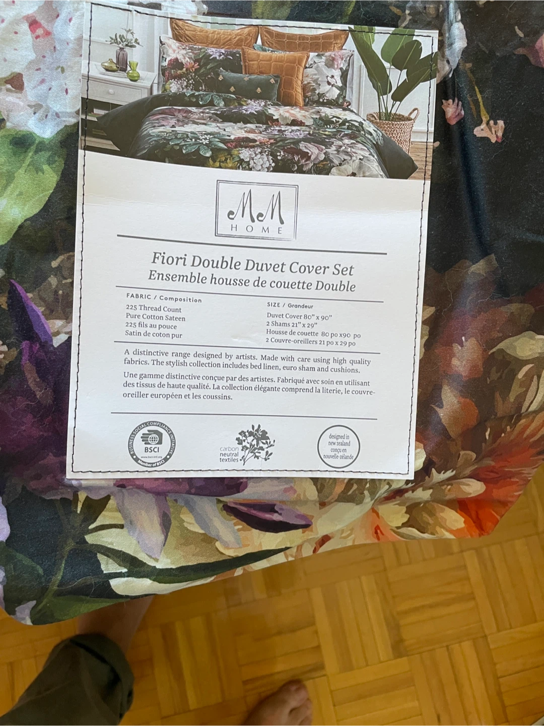 M&M Home Fiori Double Duvet Cover Set - photo 5