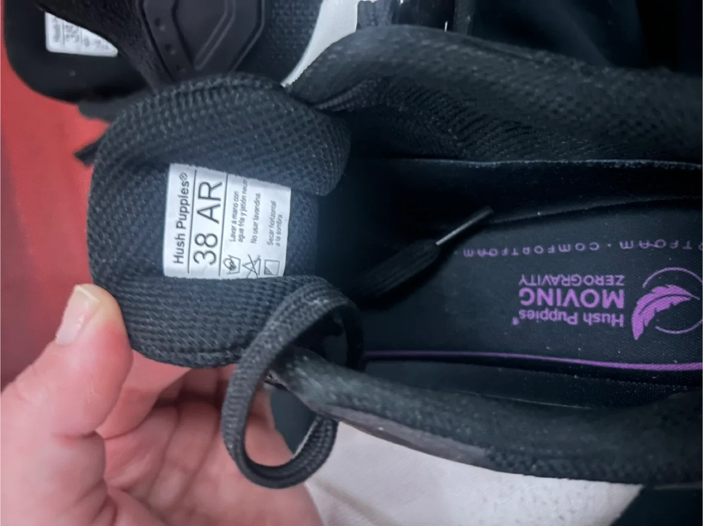 Hush Puppies Moving Zero Gravity Black Shoes - Size 38 AR image indicator(4)