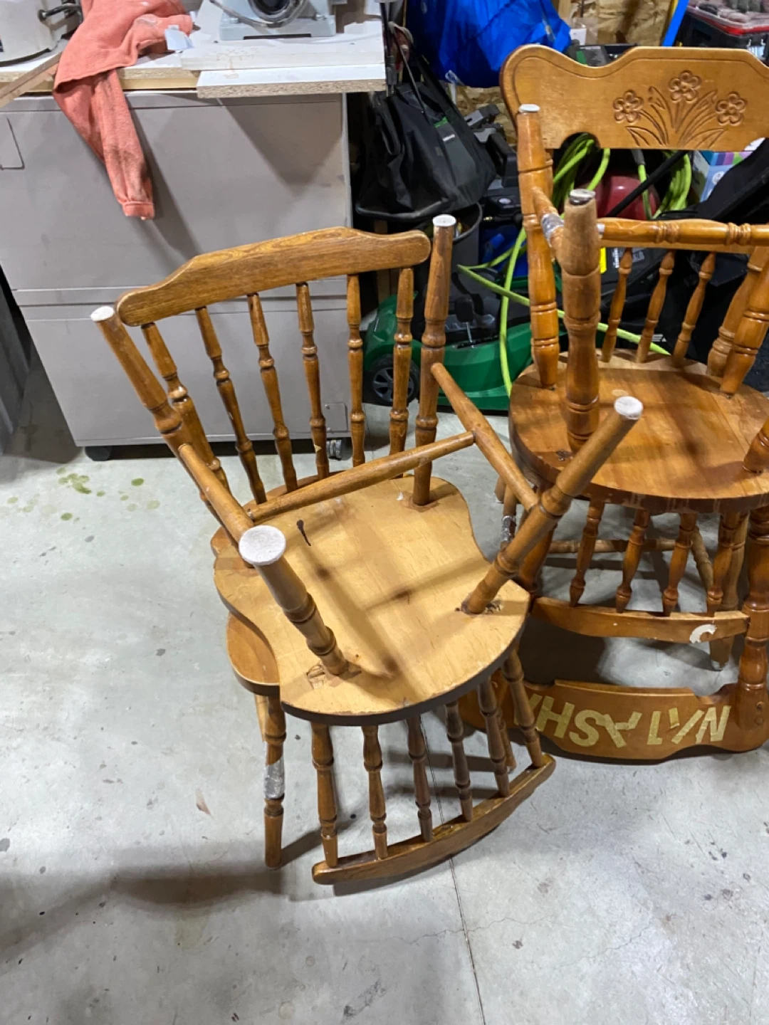 Vintage Wooden Rocking Chairs - Set of 4 - photo 2