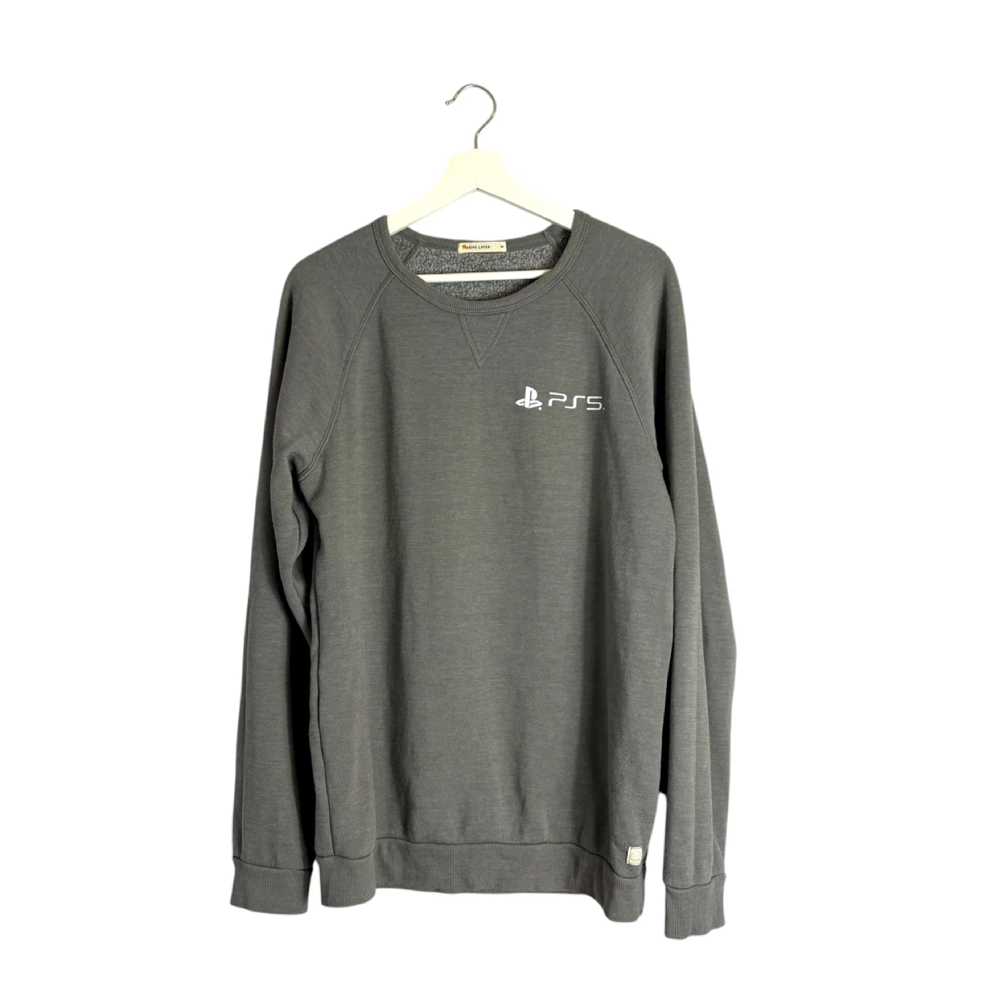 Marine Layer PS5 Men's Grey Pullover Fleece Sweatshirt Size M