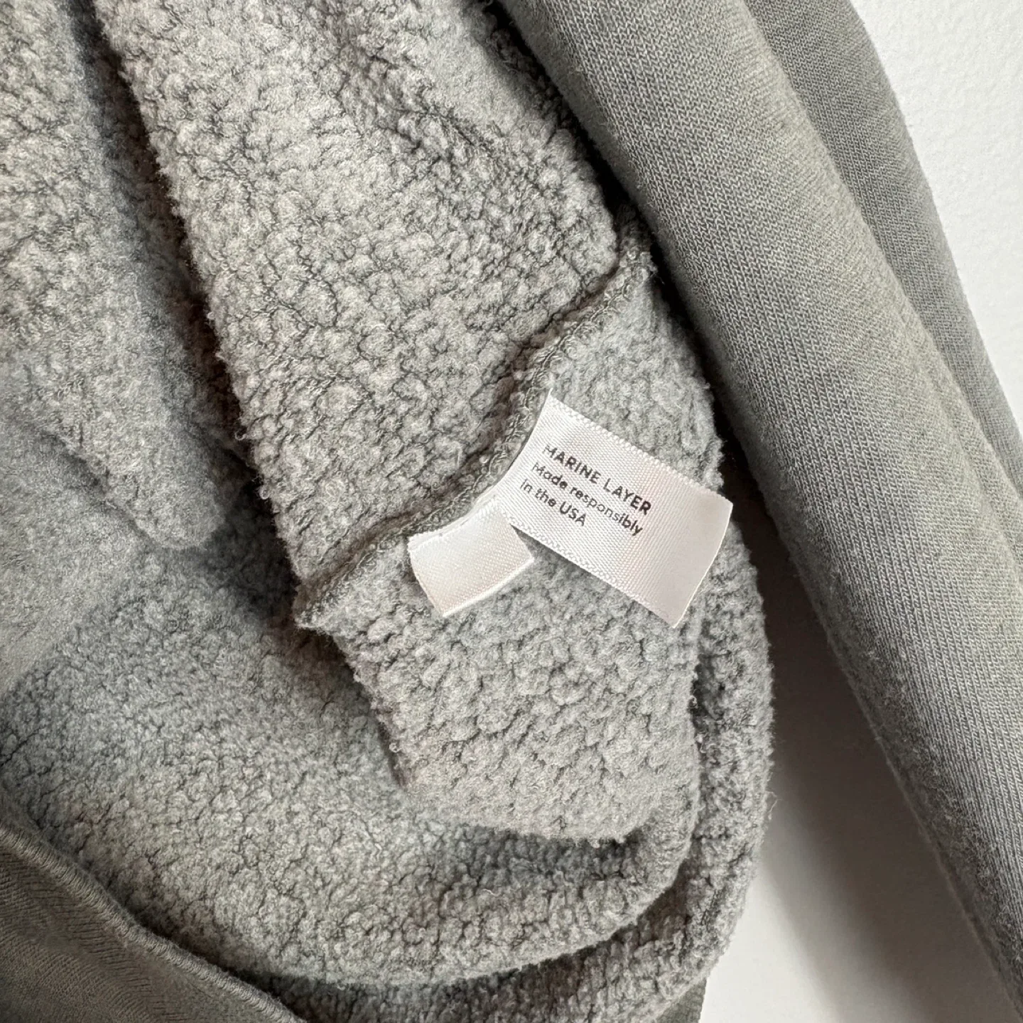 Marine Layer PS5 Men's Grey Pullover Fleece Sweatshirt Size M image indicator(6)