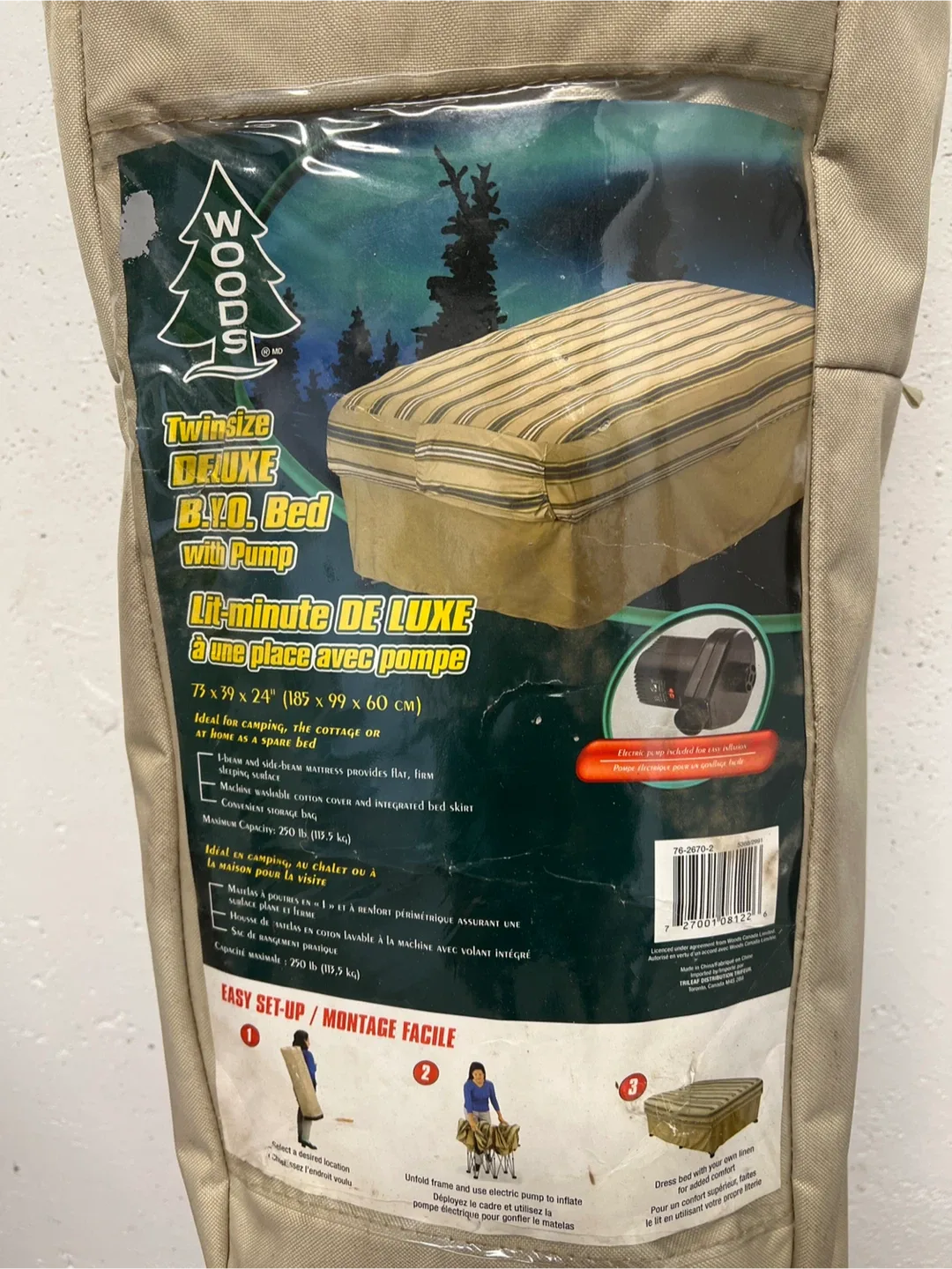 Woods Twin Size Deluxe B.Y.O. Bed with Pump image indicator(2)