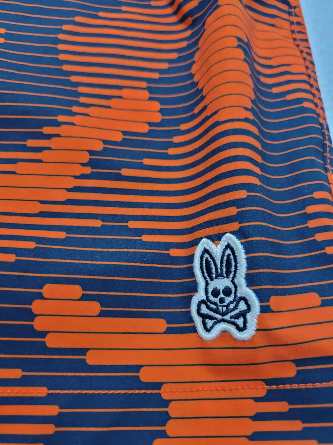 Psycho Bunny Orange & Navy Swim Trunks - XL image indicator(3)