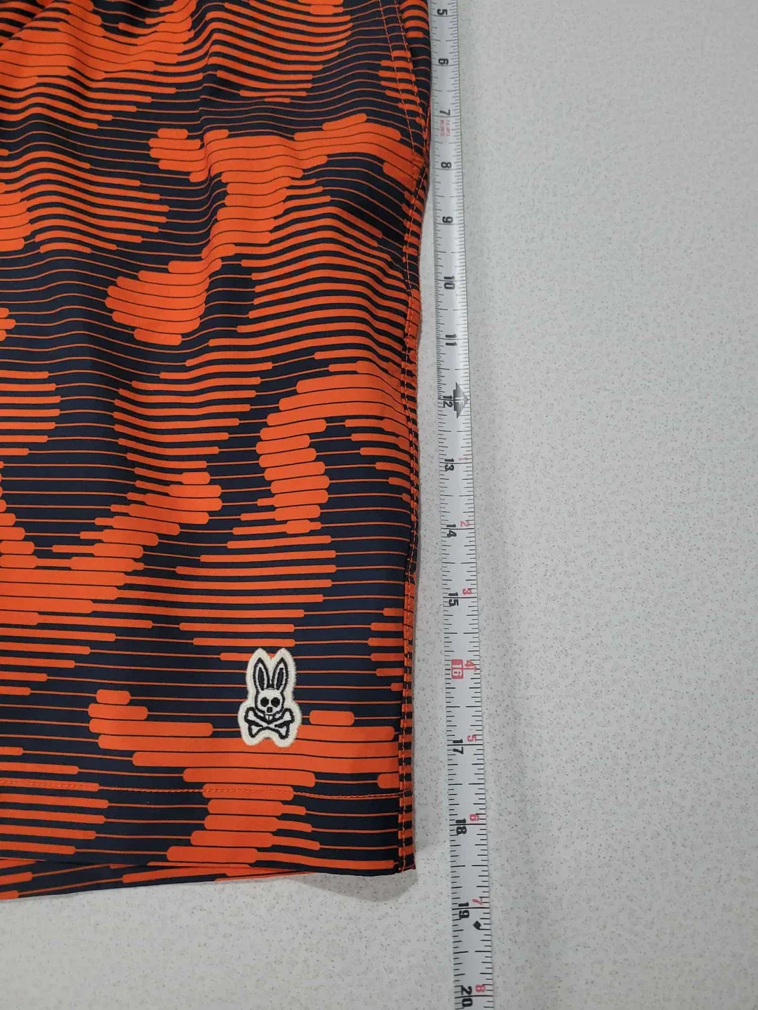 Psycho Bunny Orange & Navy Swim Trunks - XL image indicator(6)