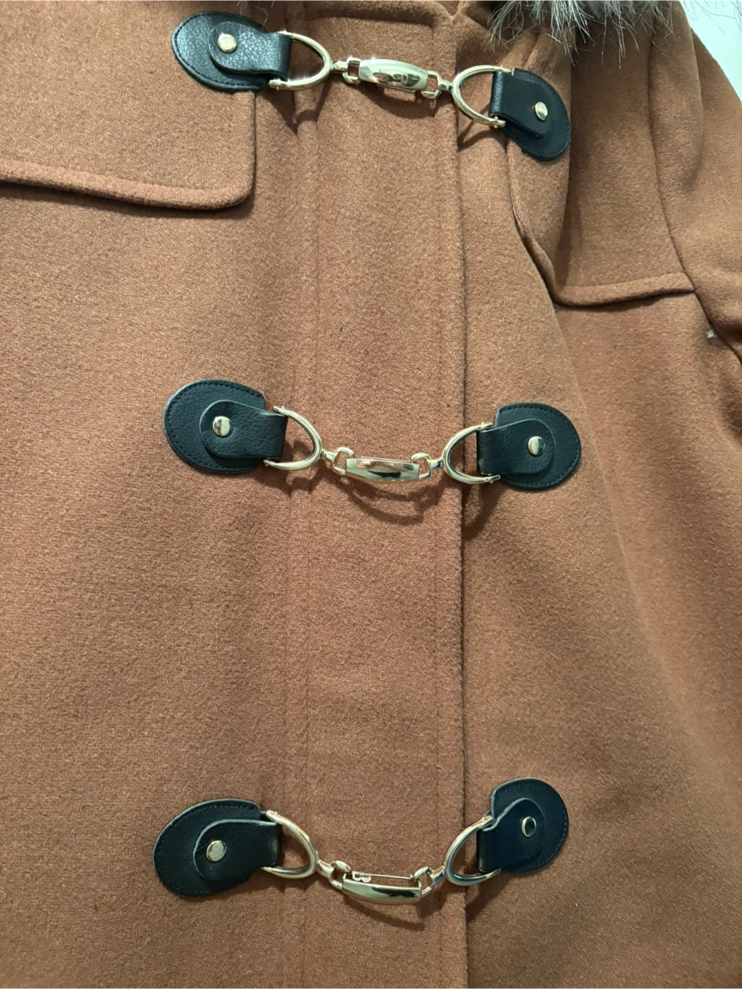 BN Dynamite Brown Duffle Coat Size L - photo 2