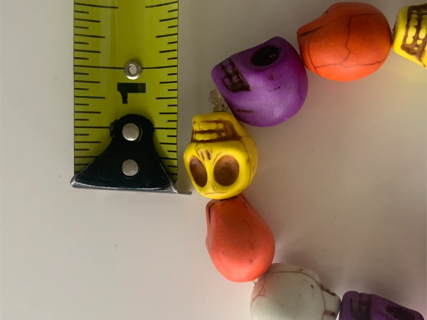 Large Skull Bead Bracelet - Multicoloured image indicator(7)