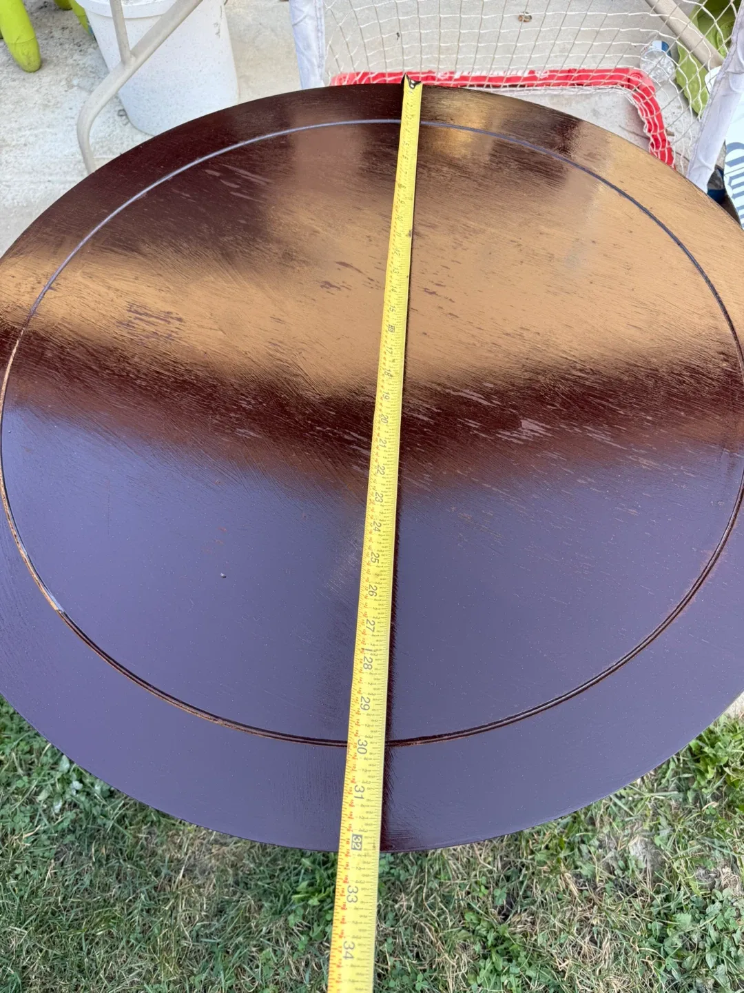 Round Coffee Table - Dark Brown thumbnail