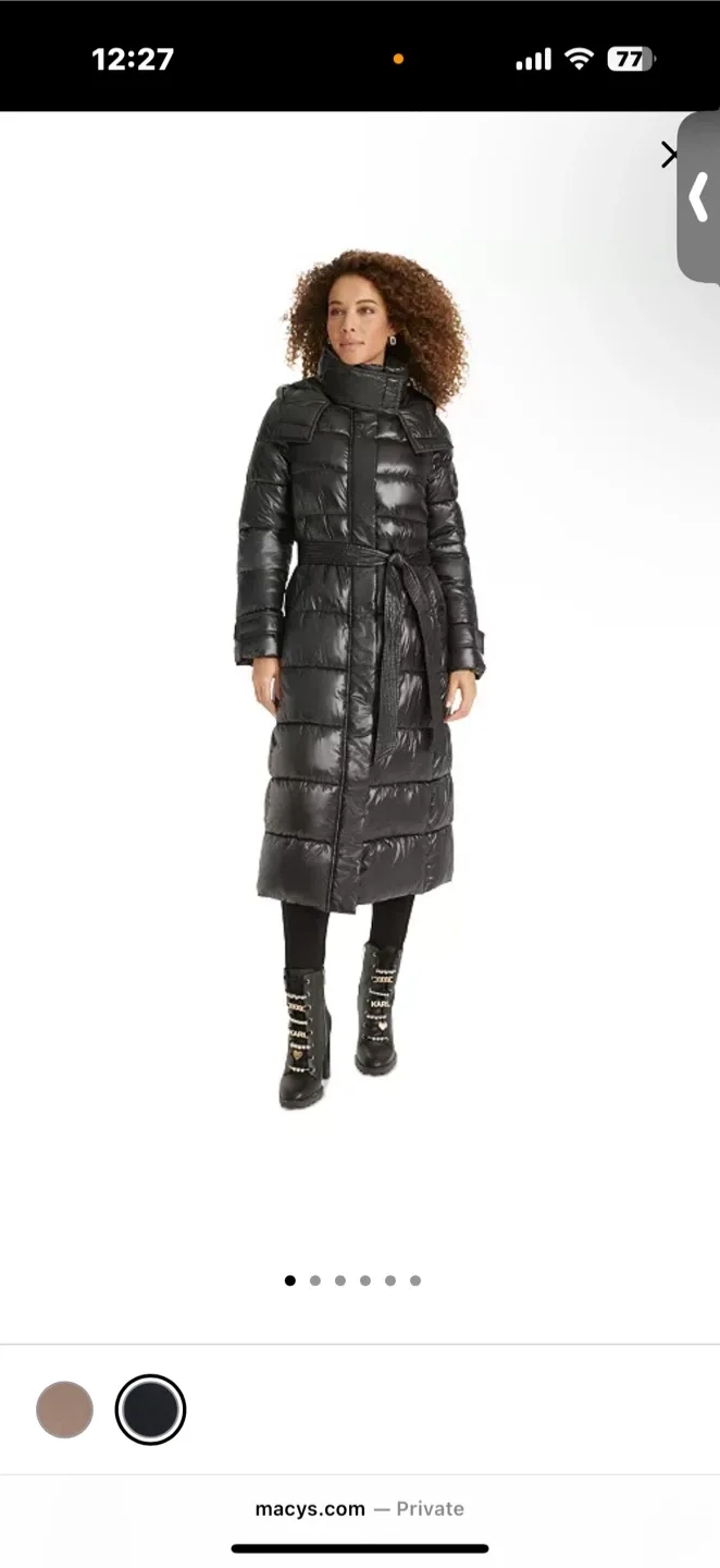 Karl Lagerfeld Paris Puffer Coat - Size XS image indicator(5)