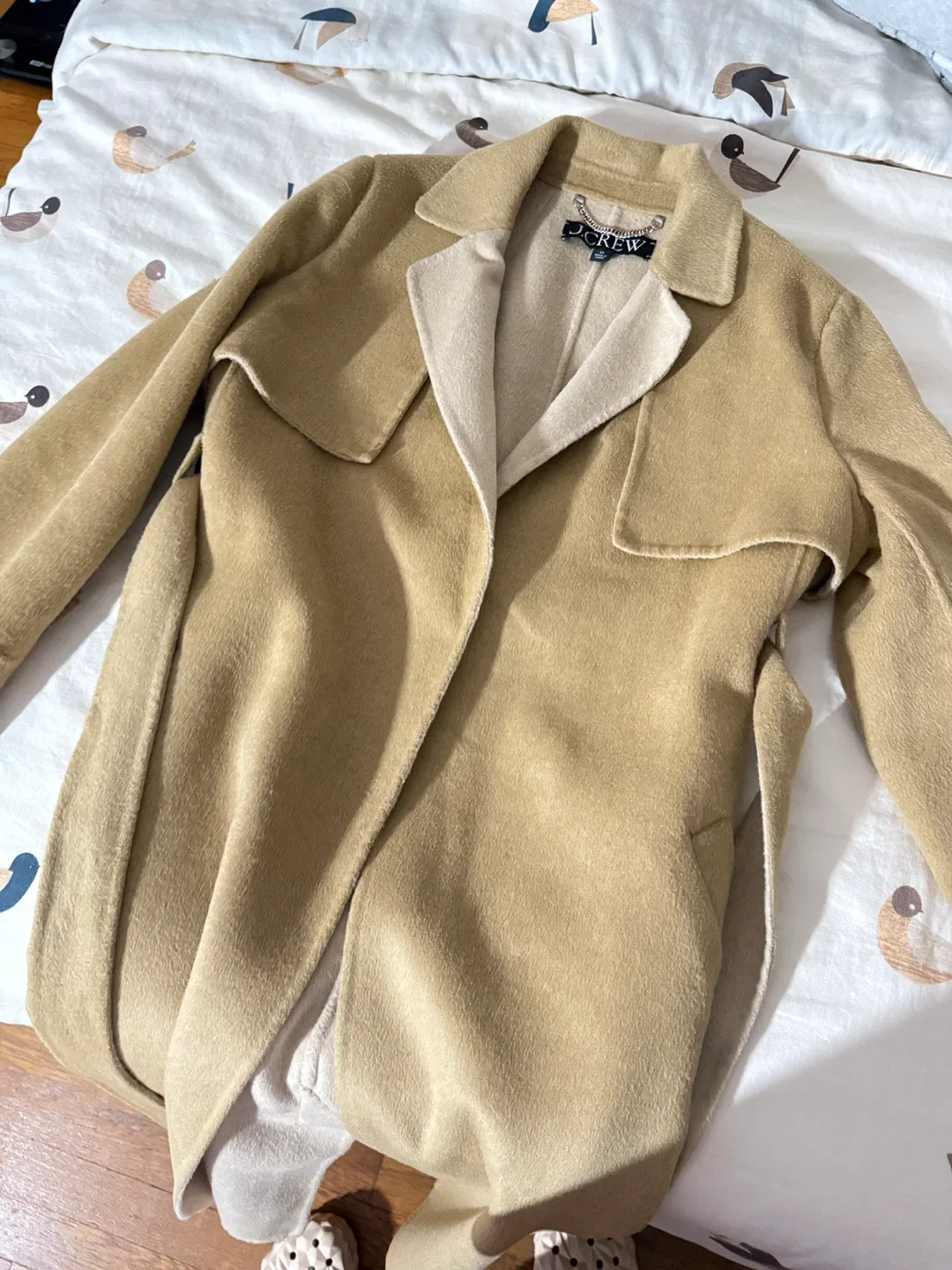 J.Crew Tan Belted Coat thumbnail
