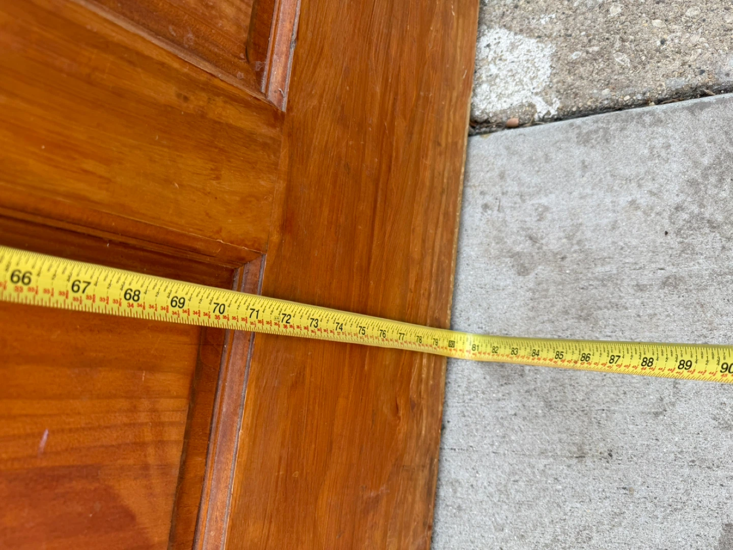Wood Door - 80" x 30” - photo 3