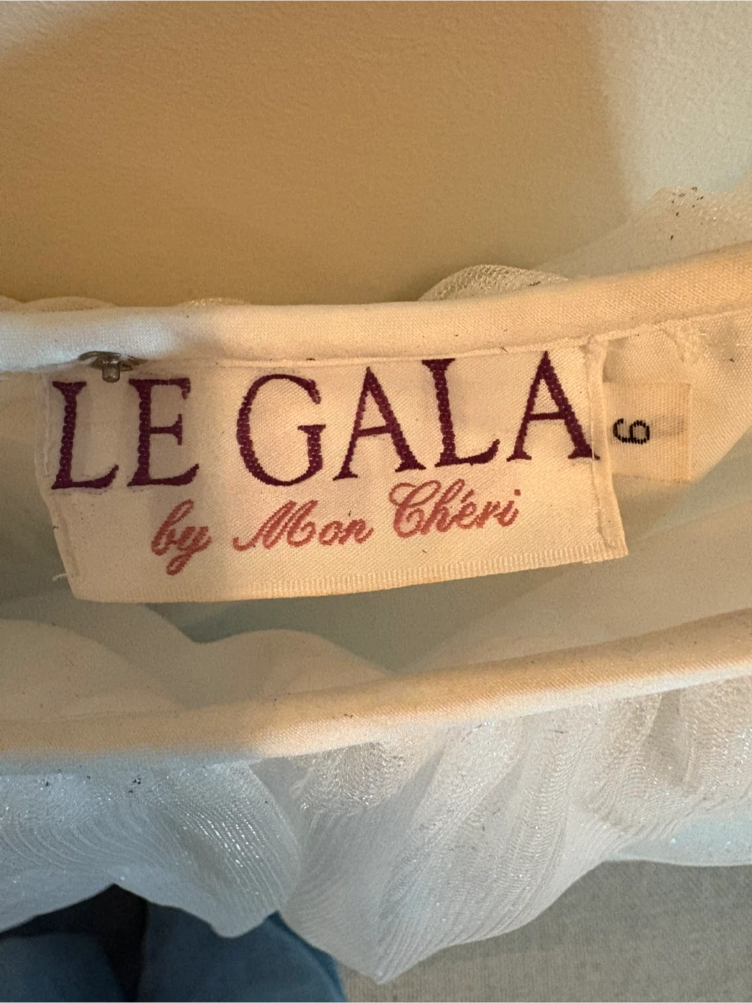 Le Gala by Mon Cheri White Tulle Skirt - Size 6 - photo 2