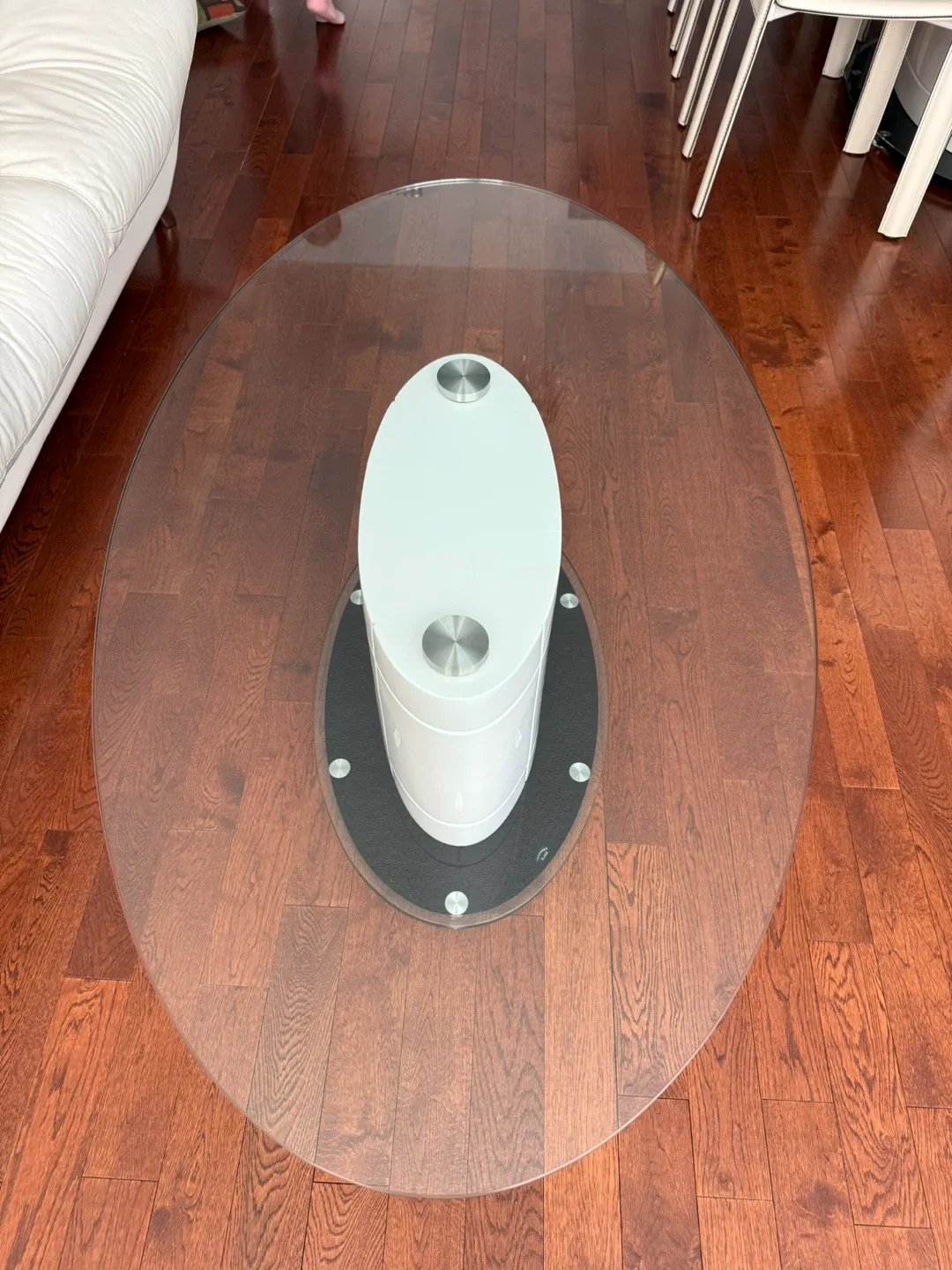 Glass Oval Coffee Table image indicator(2)