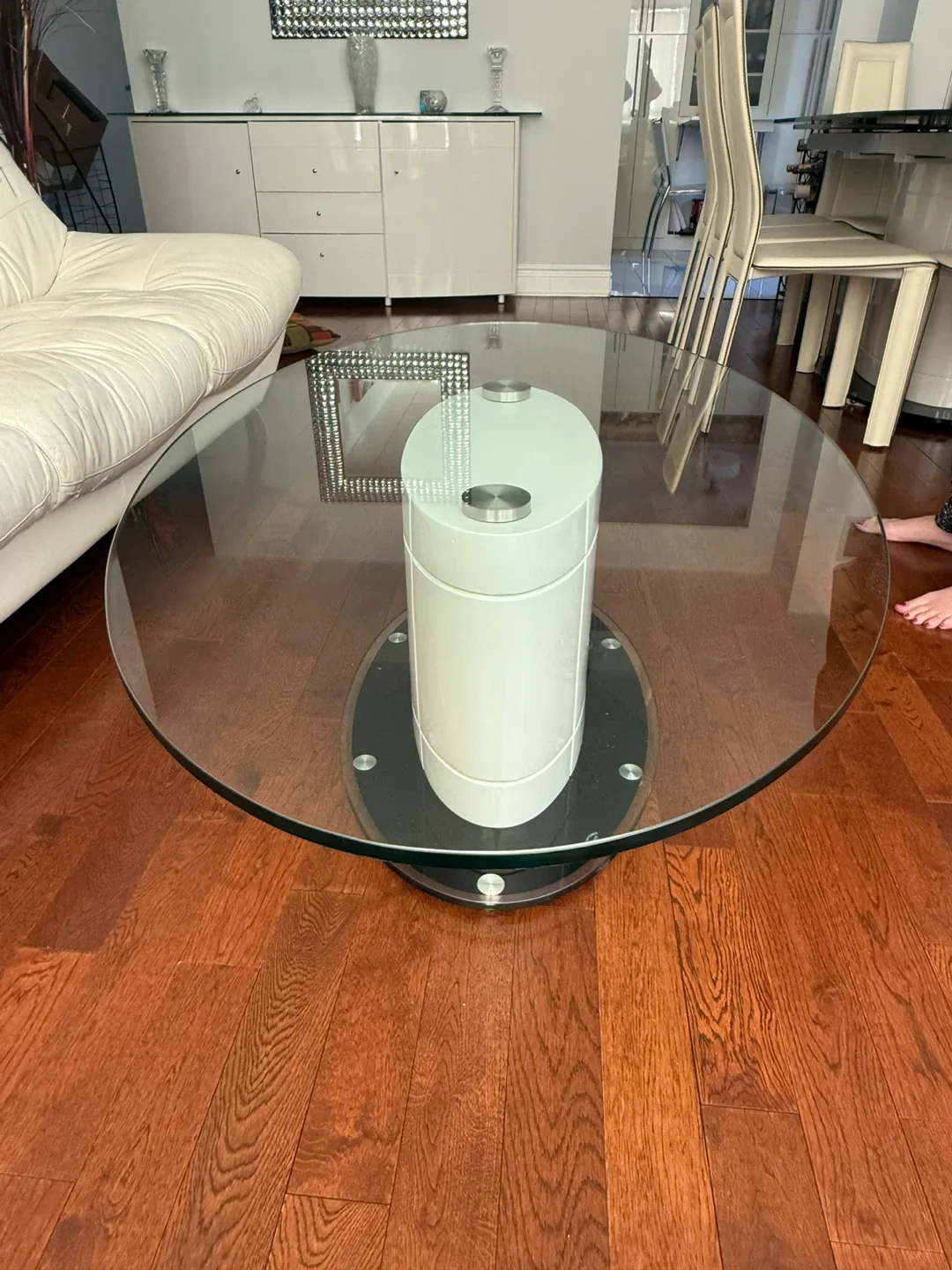 Glass Oval Coffee Table thumbnail