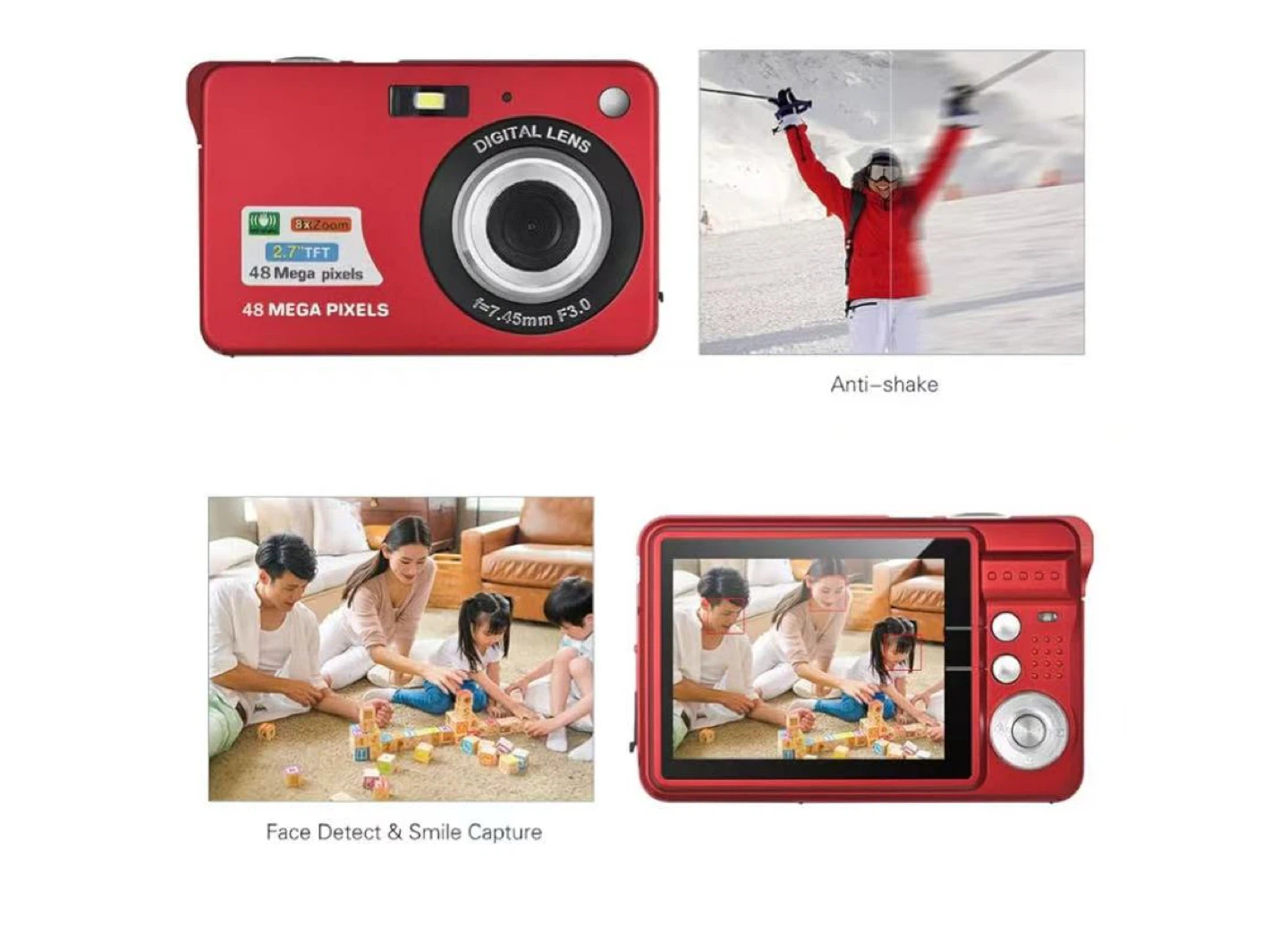 Digital Camera - Red - photo 2