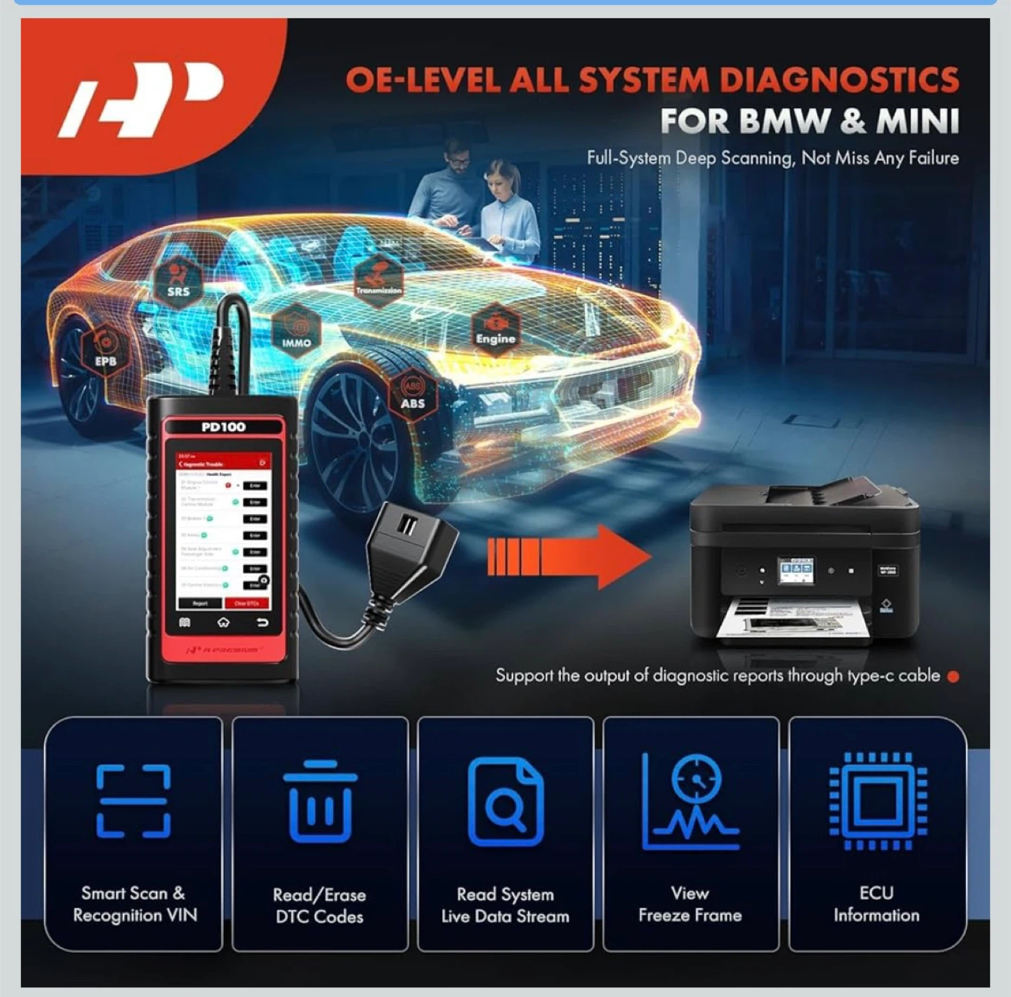 A-Premium PD100 OBD2 Scanner - photo 3