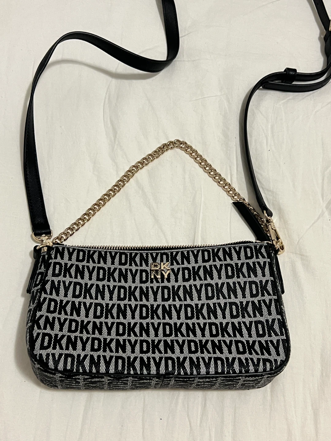 DKNY Black & White Shoulder Bag - photo 2