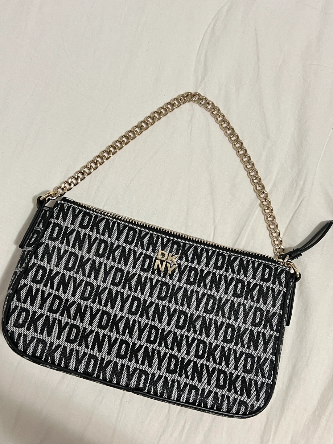 DKNY Black & White Shoulder Bag