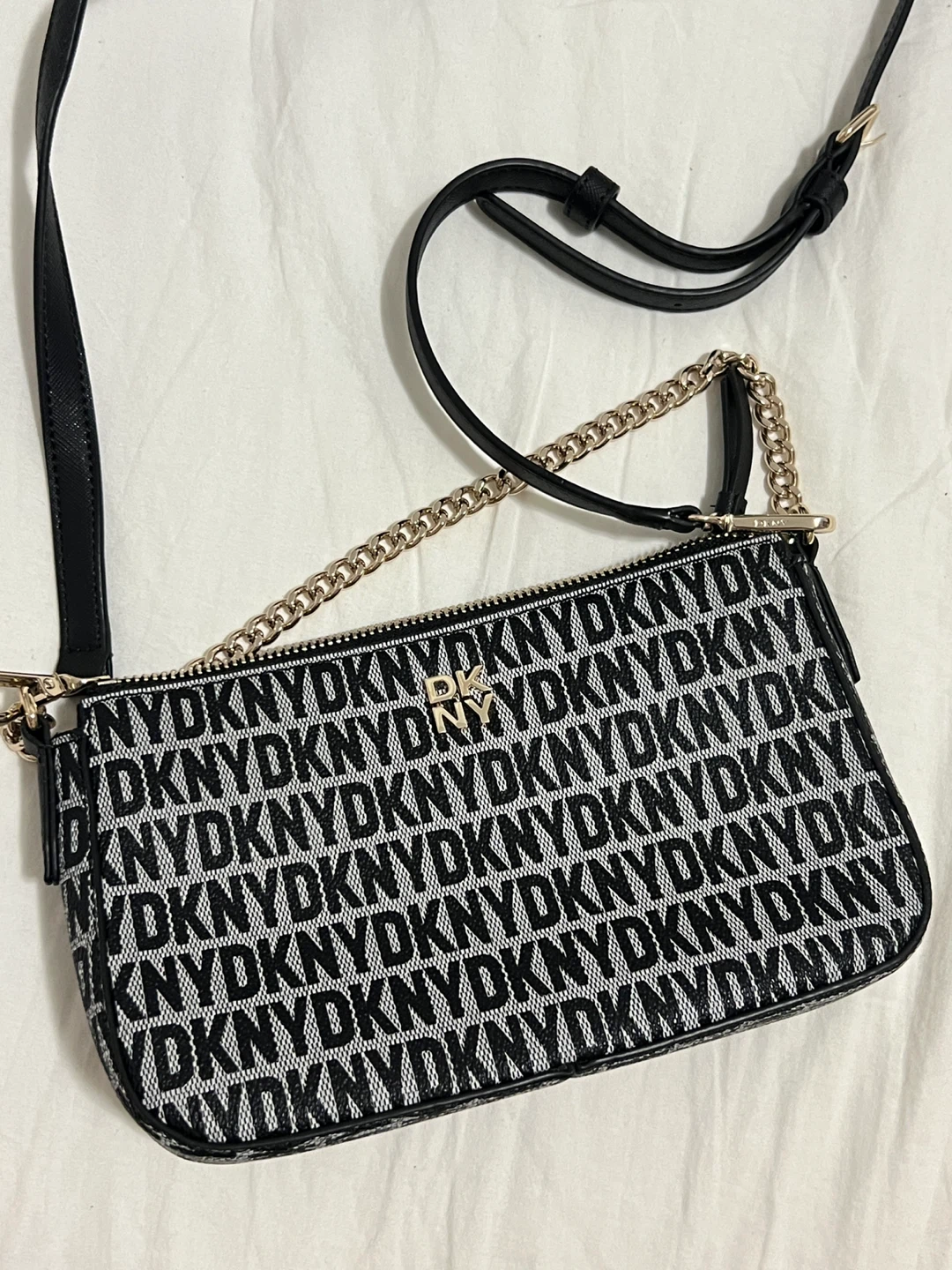 DKNY Black & White Shoulder Bag - photo 3