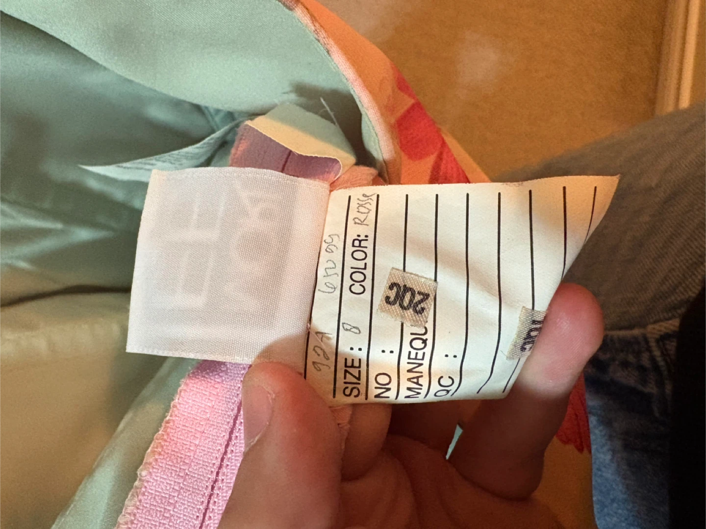 Mori Lee Pink Floral Dress - Size 8 - photo 2