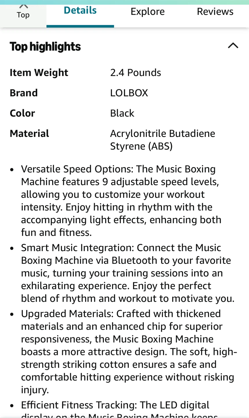 LOLBOX Music Boxing Machine - Black - photo 4