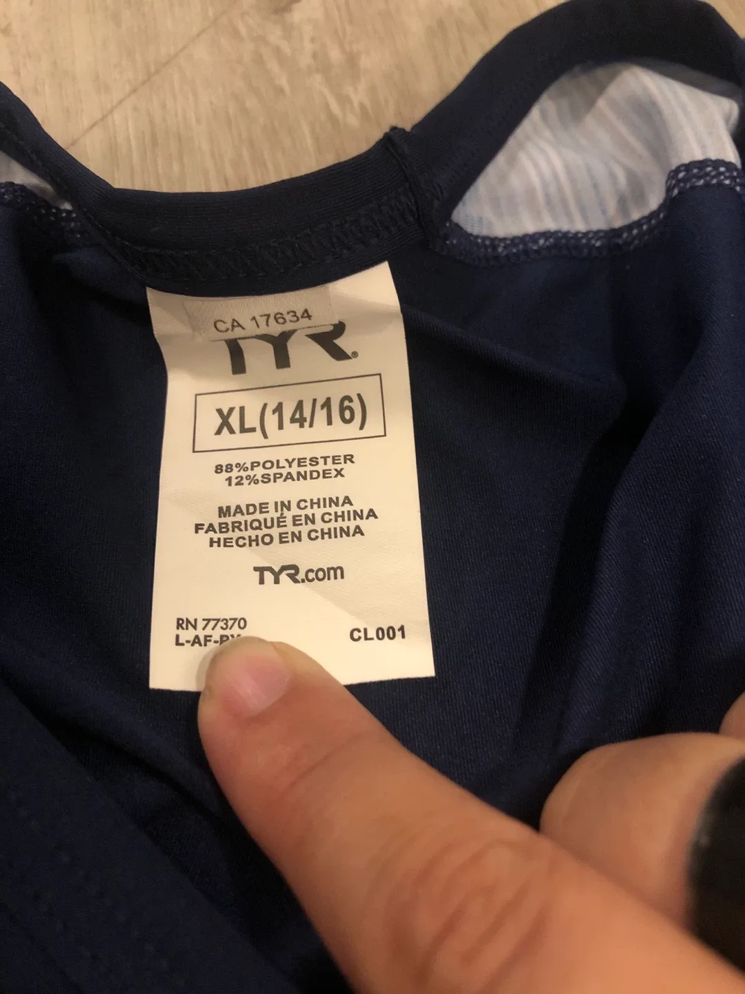 TYR L (10/12) Blue Athletic Set image indicator(2)